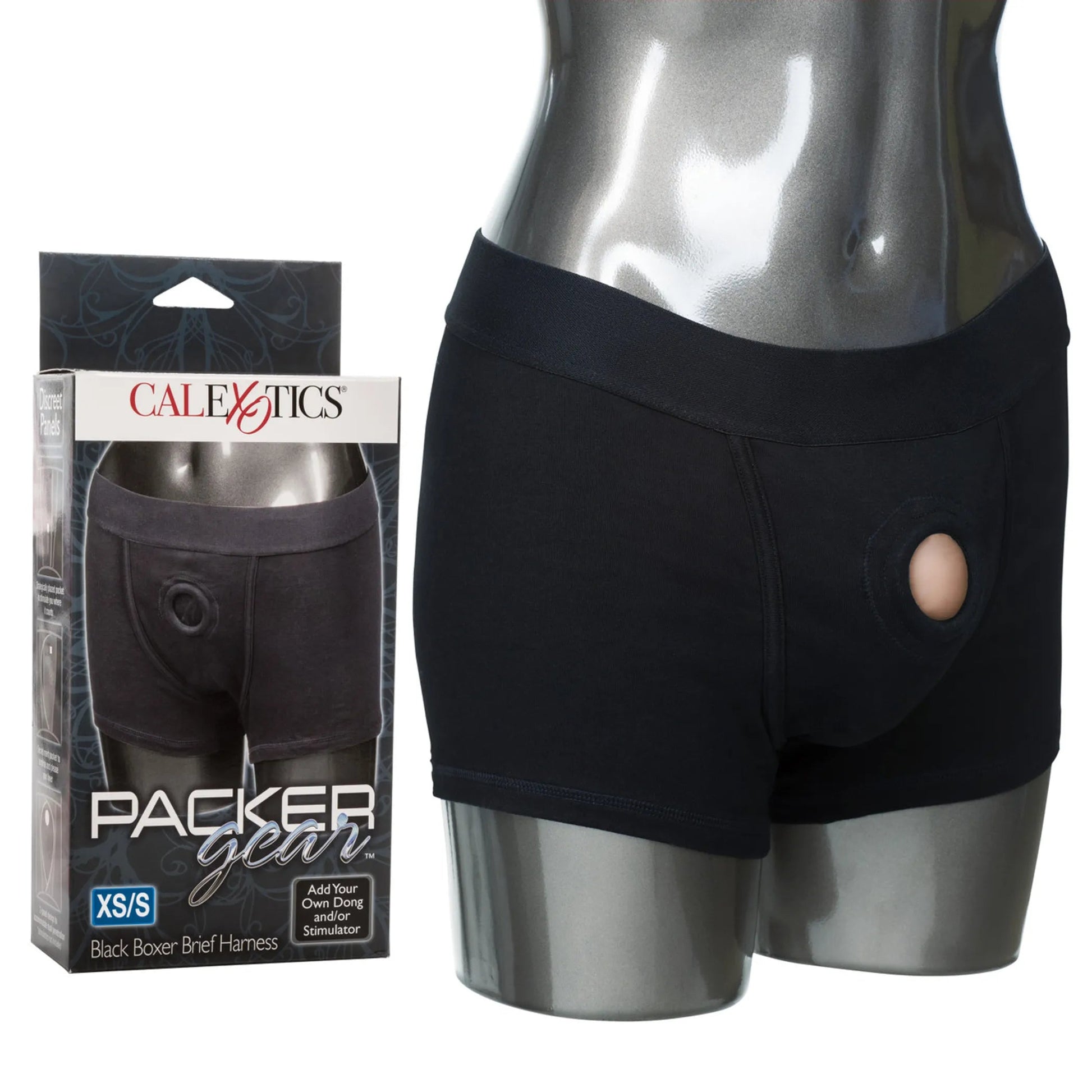 Packer Gear Black Boxer Harness XS/S California Exotic Novelties