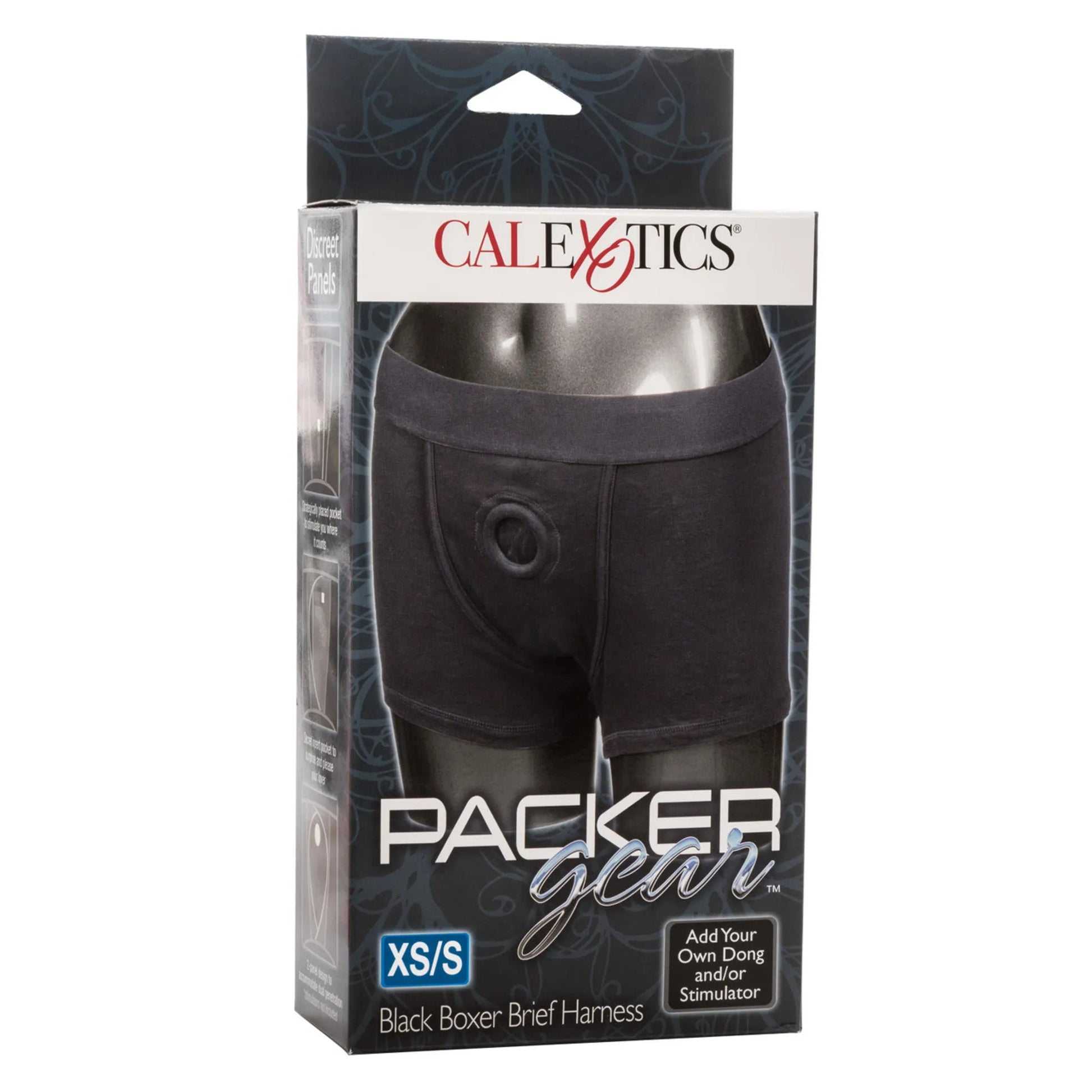 Packer Gear Black Boxer Harness XS/S California Exotic Novelties