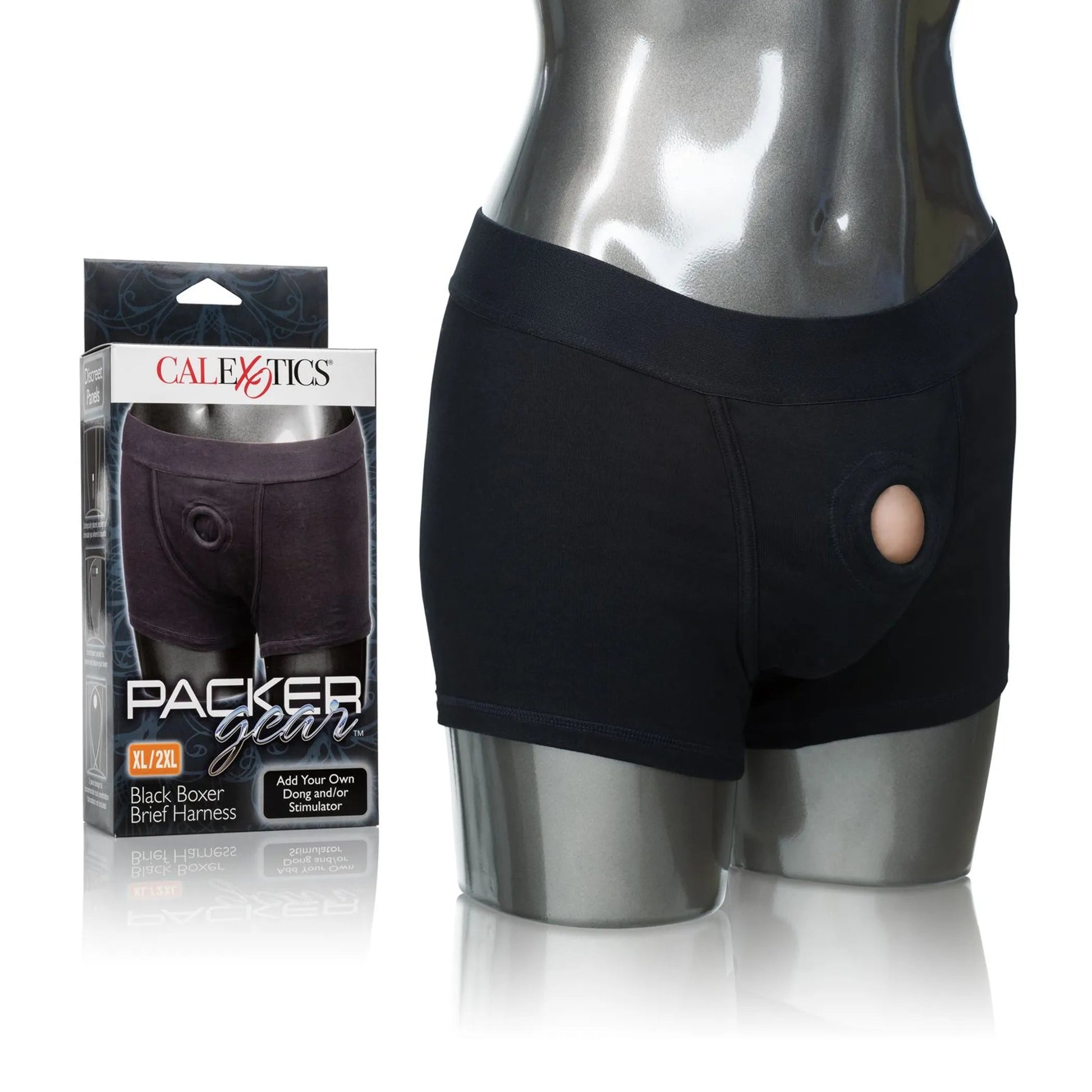 Packer Gear Black Boxer Brief Harness XL/2XL California Exotic Novelties