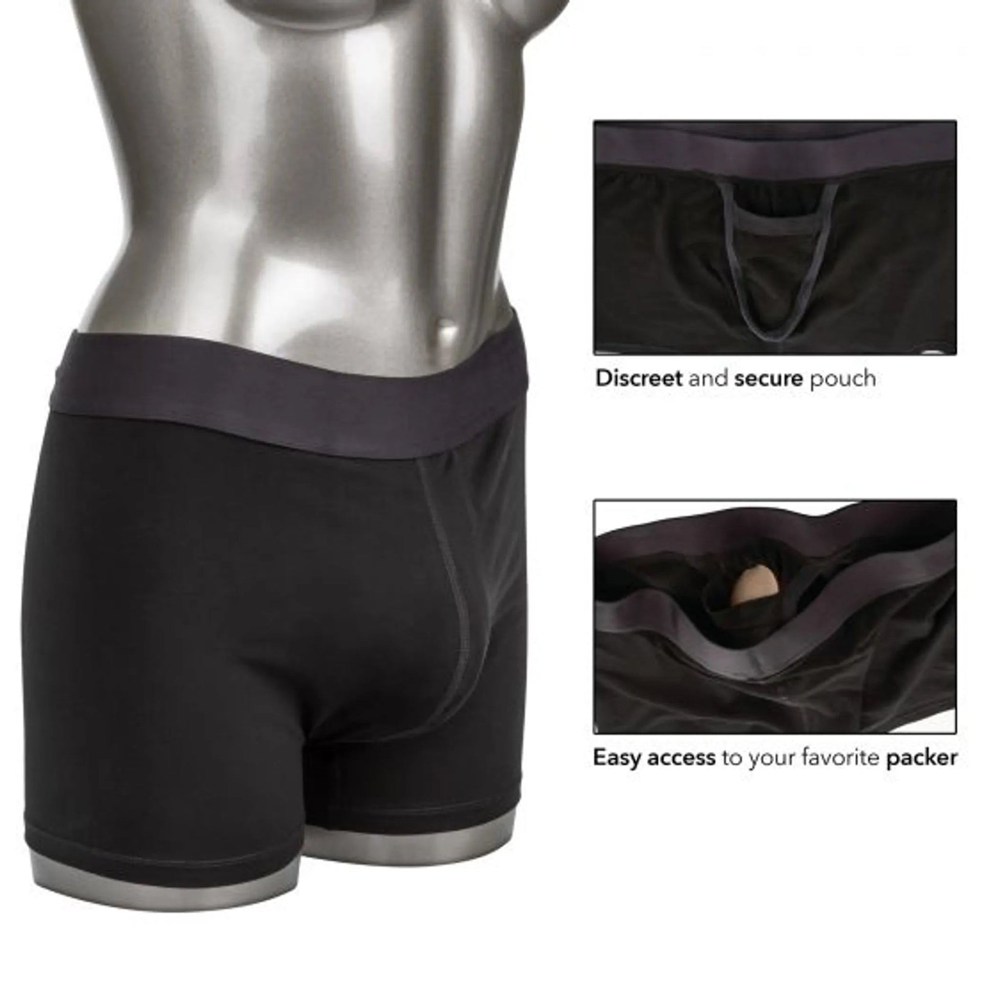 Packer Gear Boxer Brief with Packing Pouch M/L California Exotic Novelties