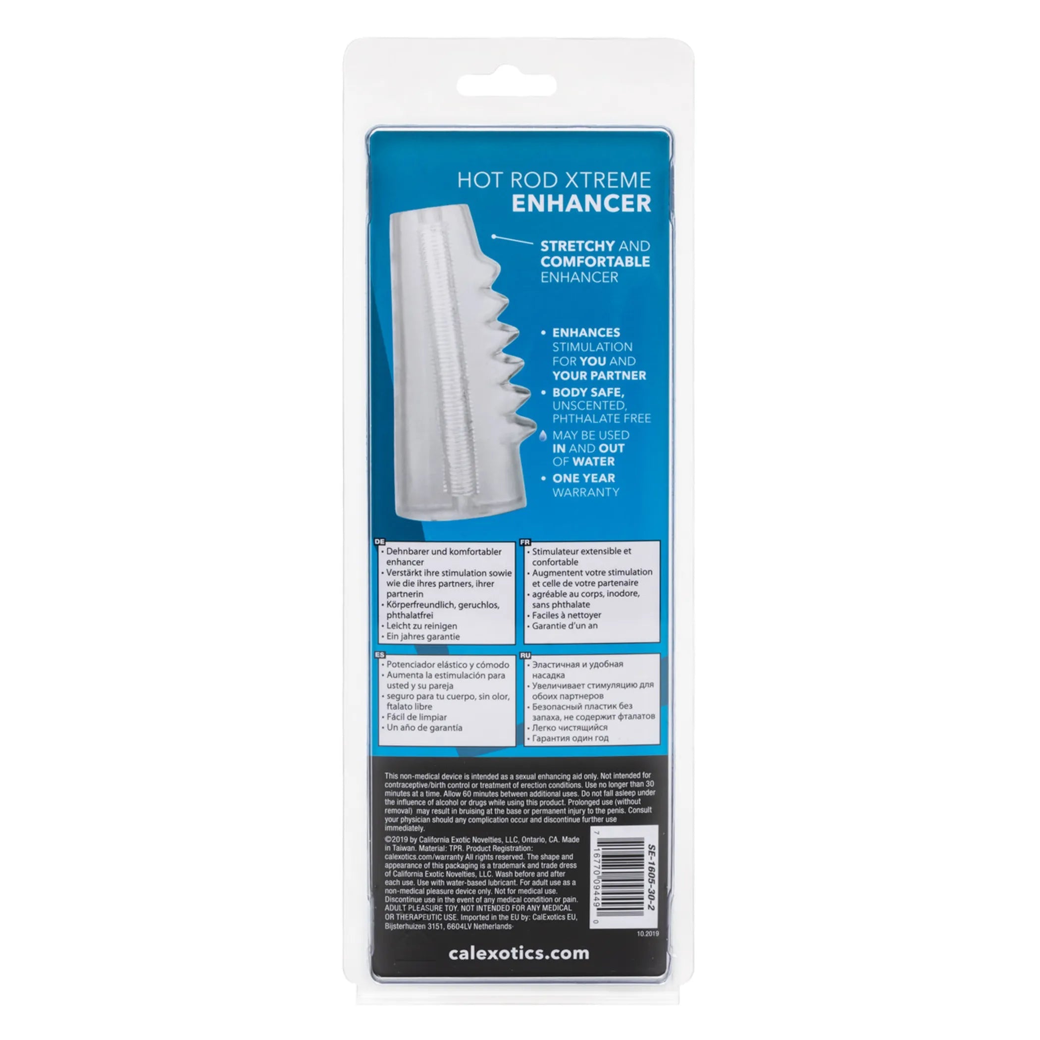 Hot Rod Xtreme Enhancer Clear California Exotic Novelties