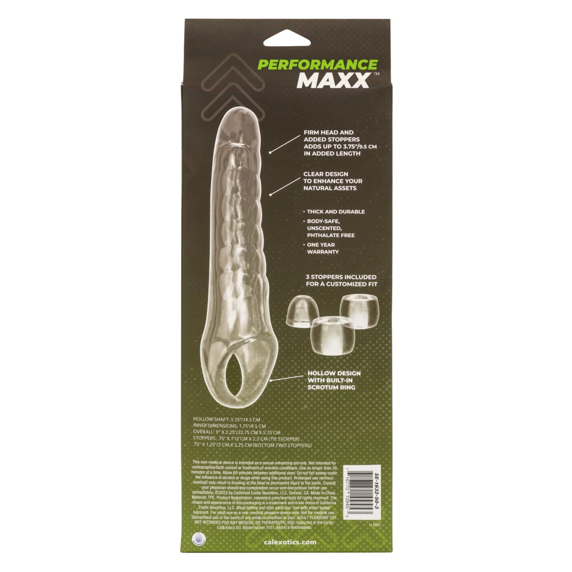 Performance Maxx Clear Extension Kit California Exotic Novelties
