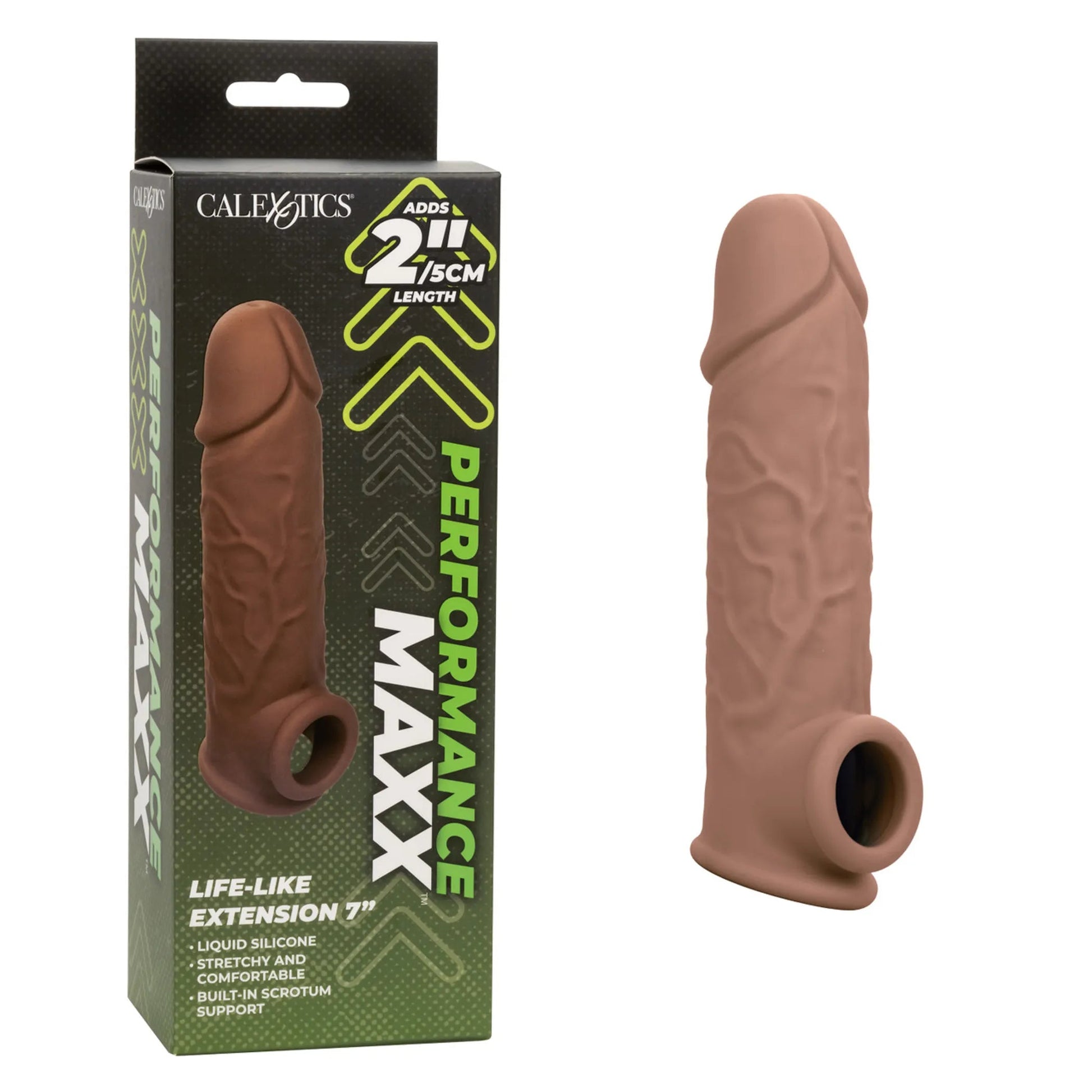 Performance Maxx Life-Like Extension 7" Brown California Exotic Novelties