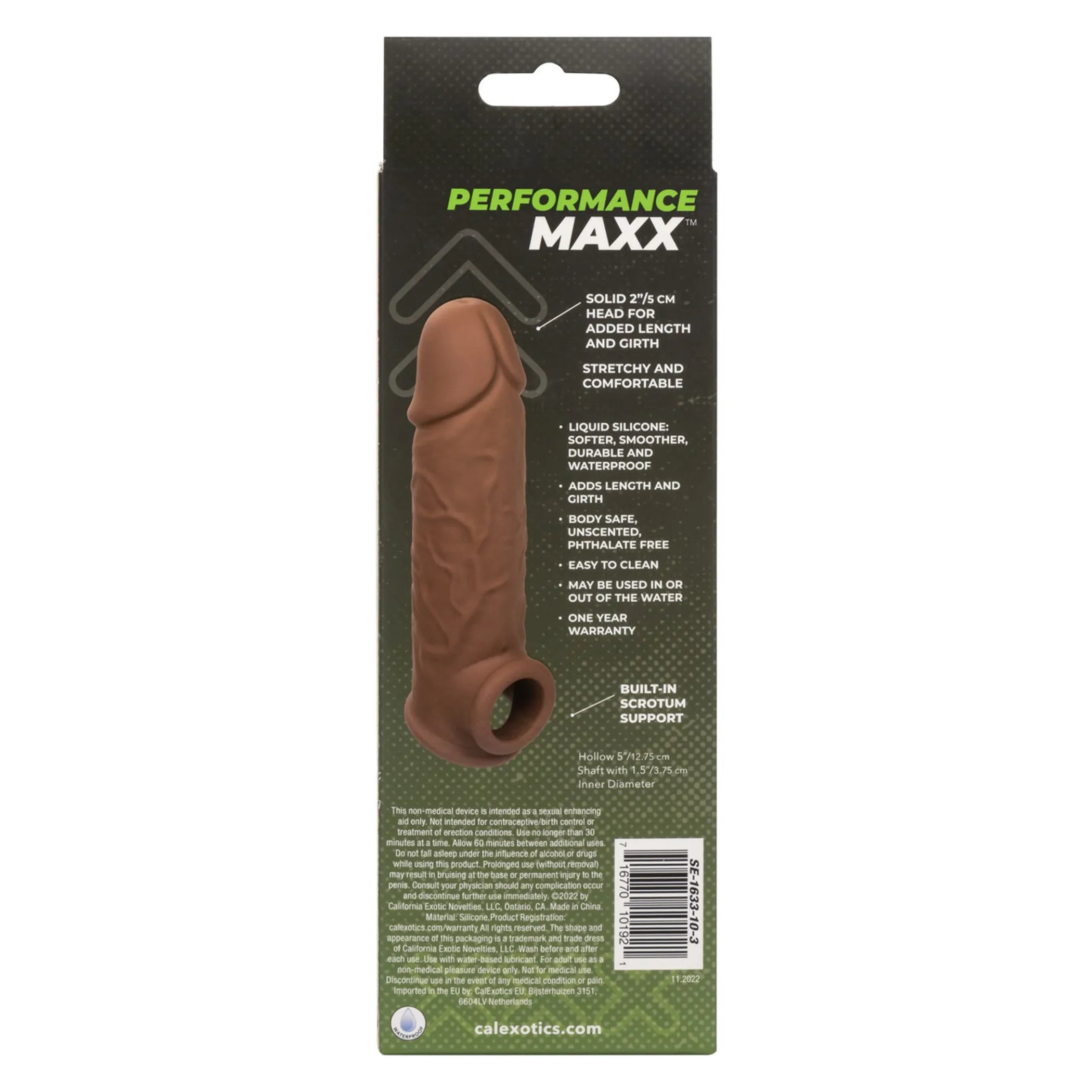Performance Maxx Life-Like Extension 7" Brown California Exotic Novelties