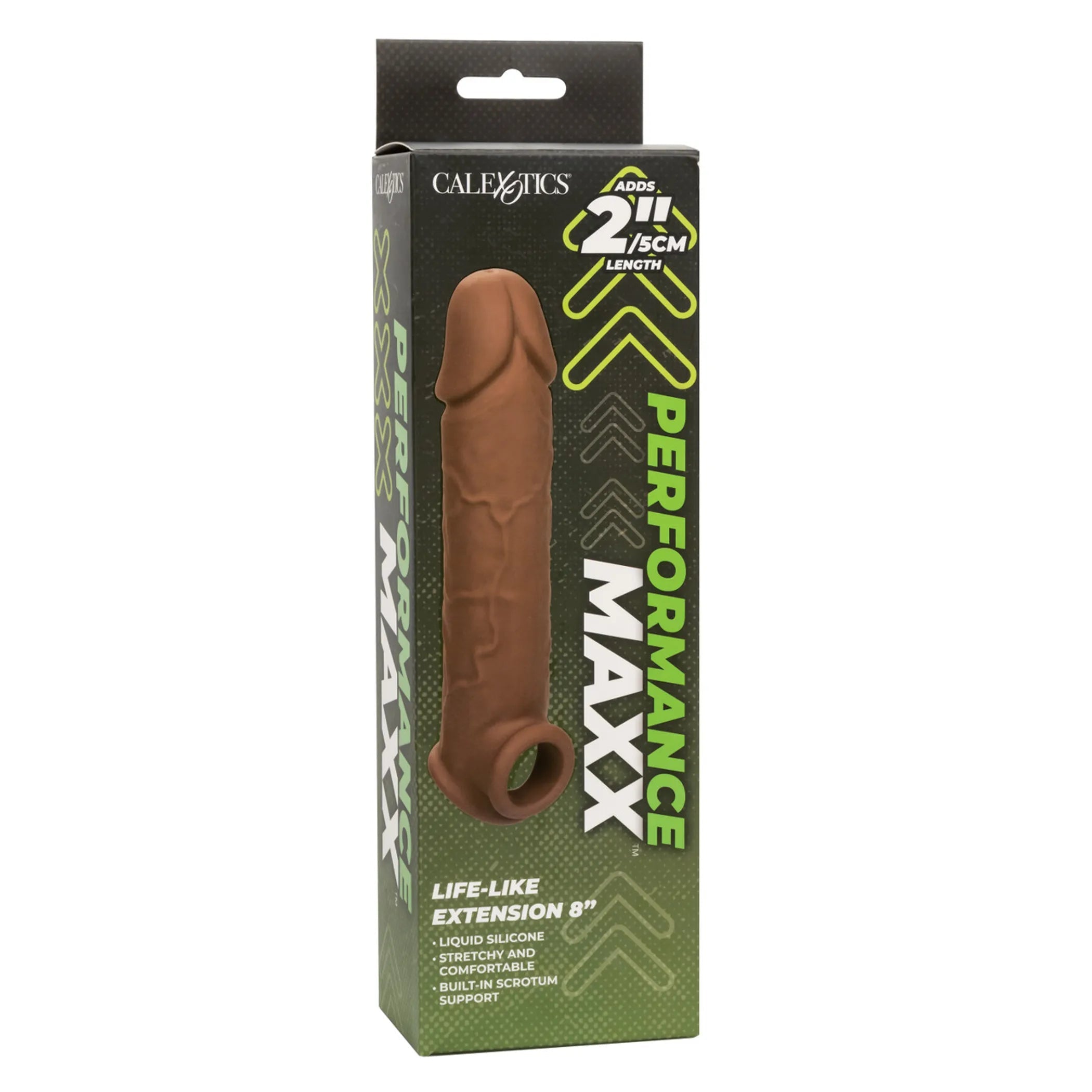 Performance Maxx Life-Like Extension 8" Brown California Exotic Novelties
