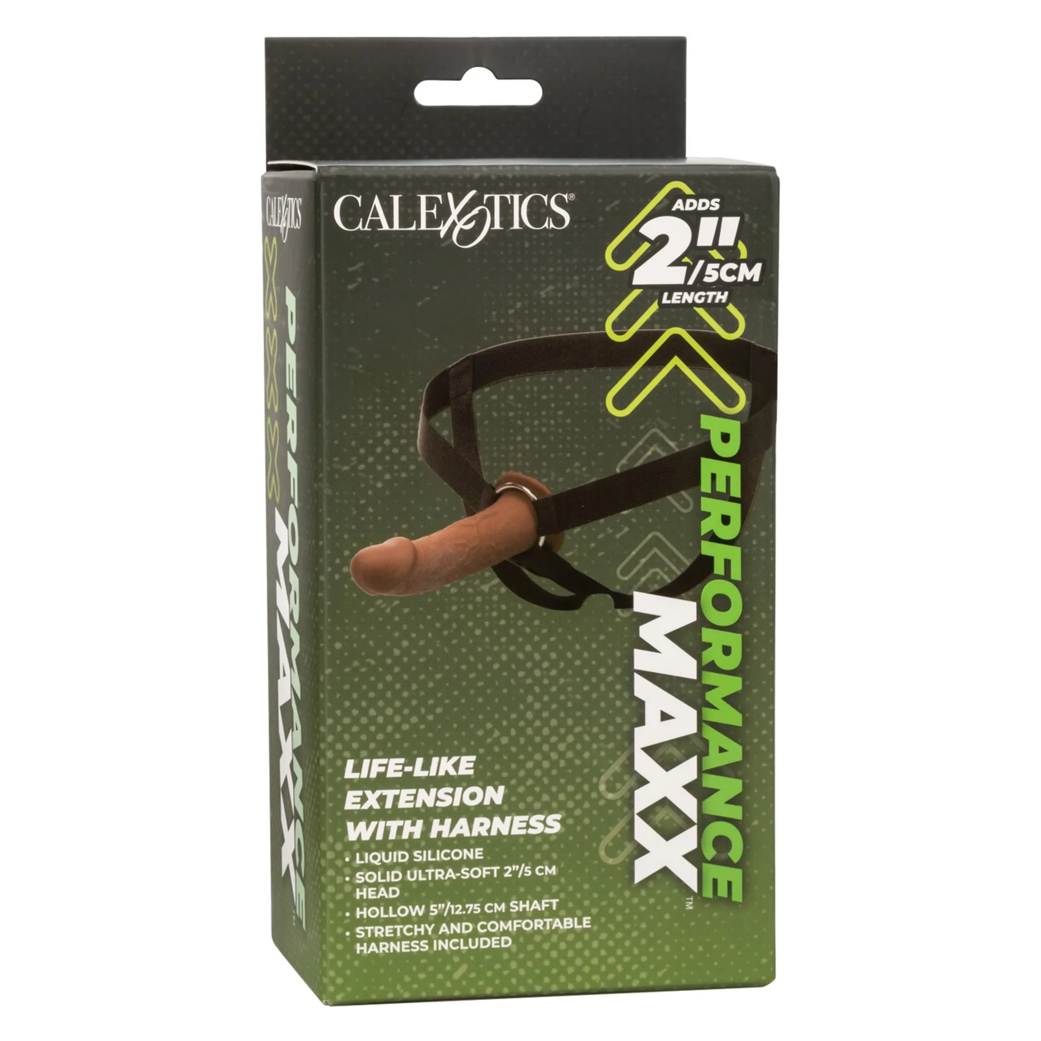 Performance Maxx Life-Like Extension with Harness – Brown California Exotic Novelties