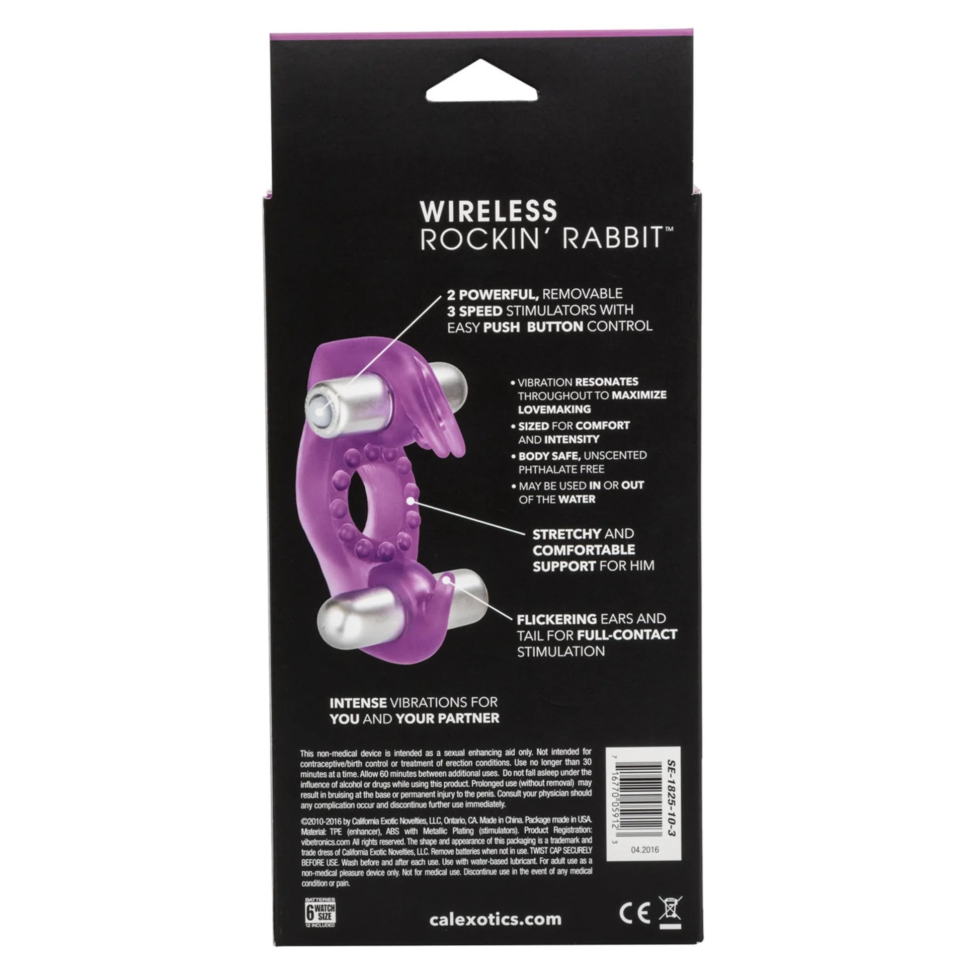 Wireless Rockin Rabbit Ring California Exotic Novelties