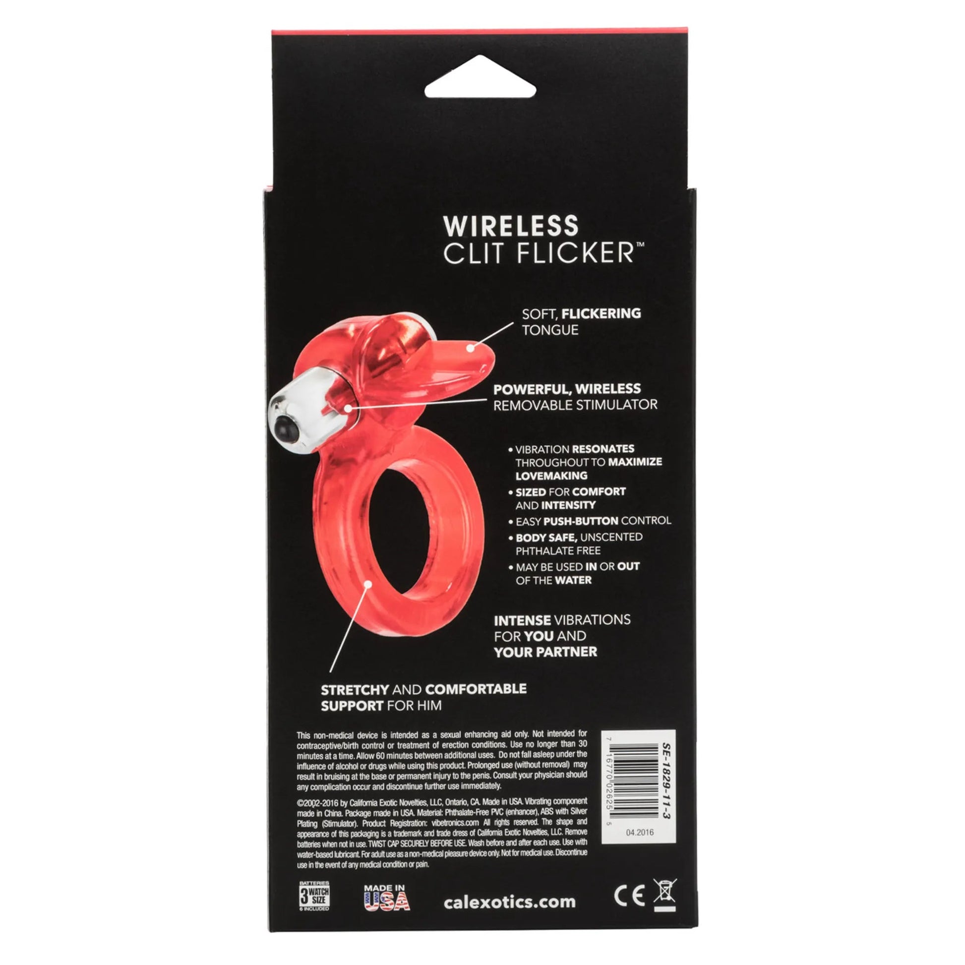 Clit Flicker with Wireless Stimulator Ring California Exotic Novelties