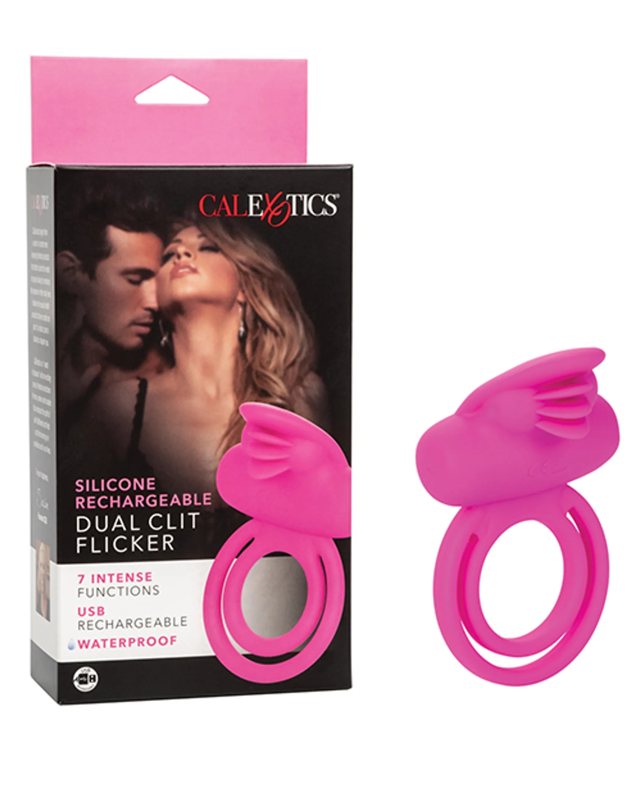 Rechargeable Dual Clit Flicker Enhancer California Exotic Novelties