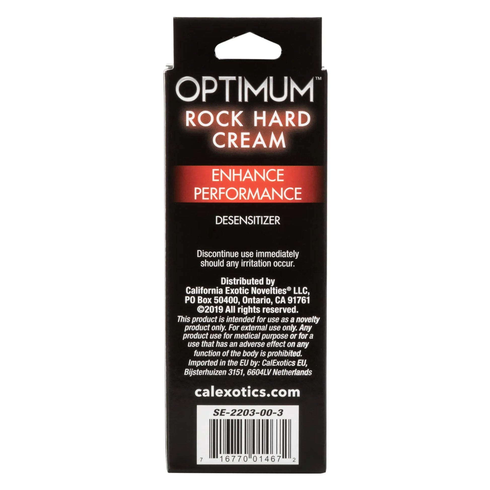 OPTIMUM ROCK HARD CREAM 2 OZ (PACKAGED) California Exotic Novelties