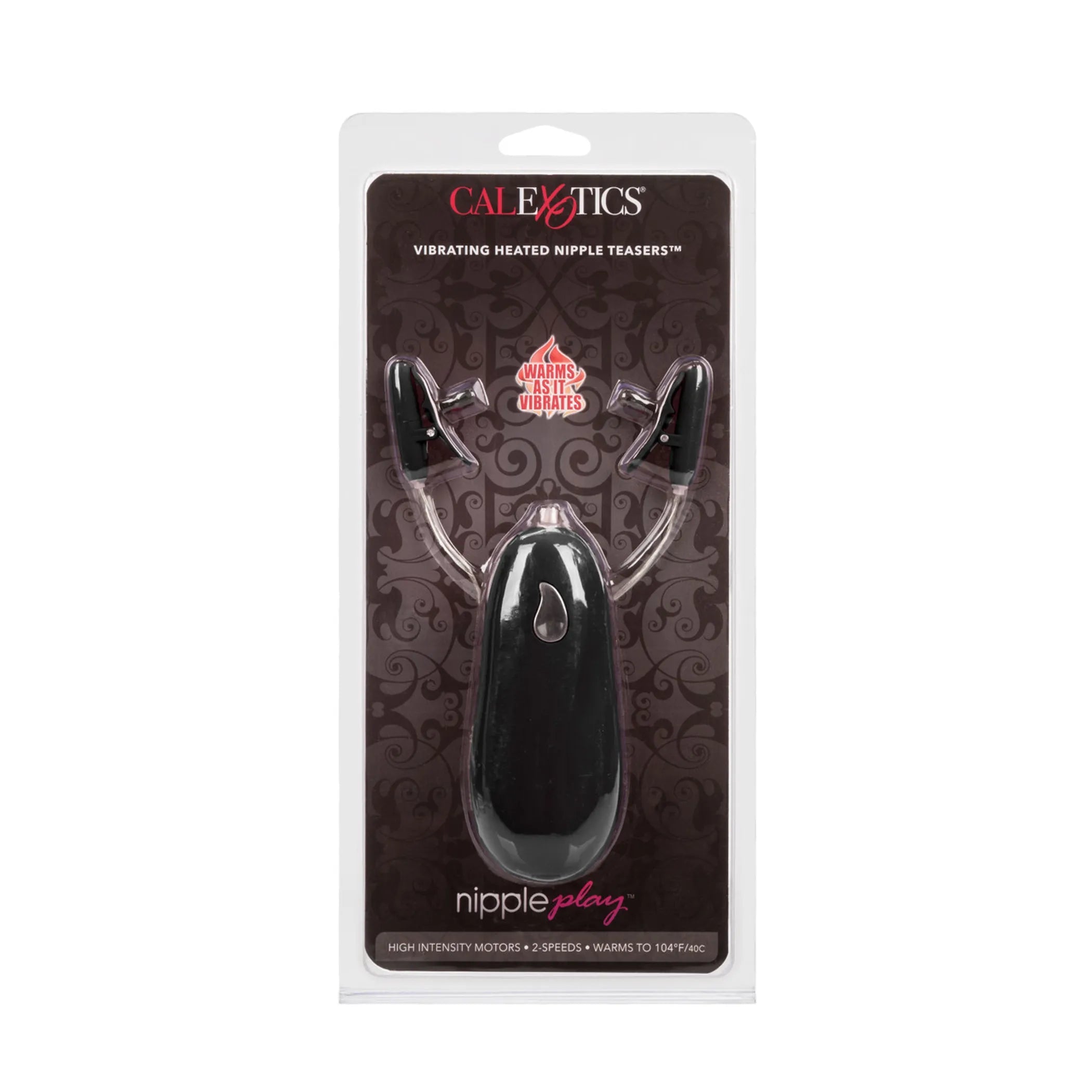 Nipple Play Vibrating Heated Teasers Black California Exotic Novelties