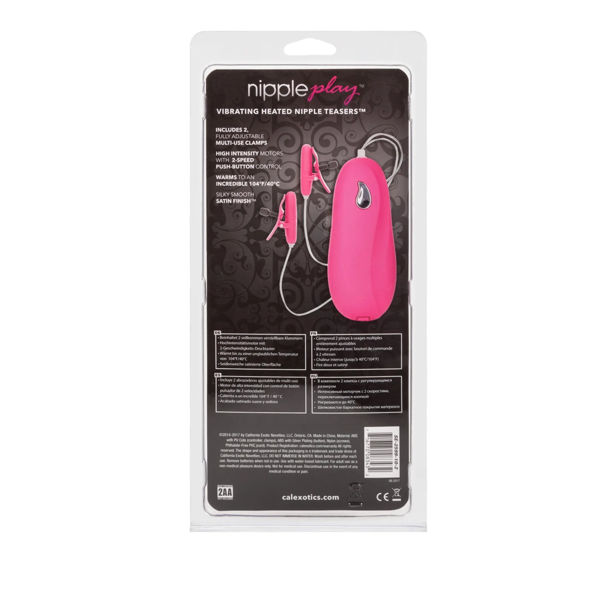 Nipple Play Vibrating Heated Teasers Pink California Exotic Novelties