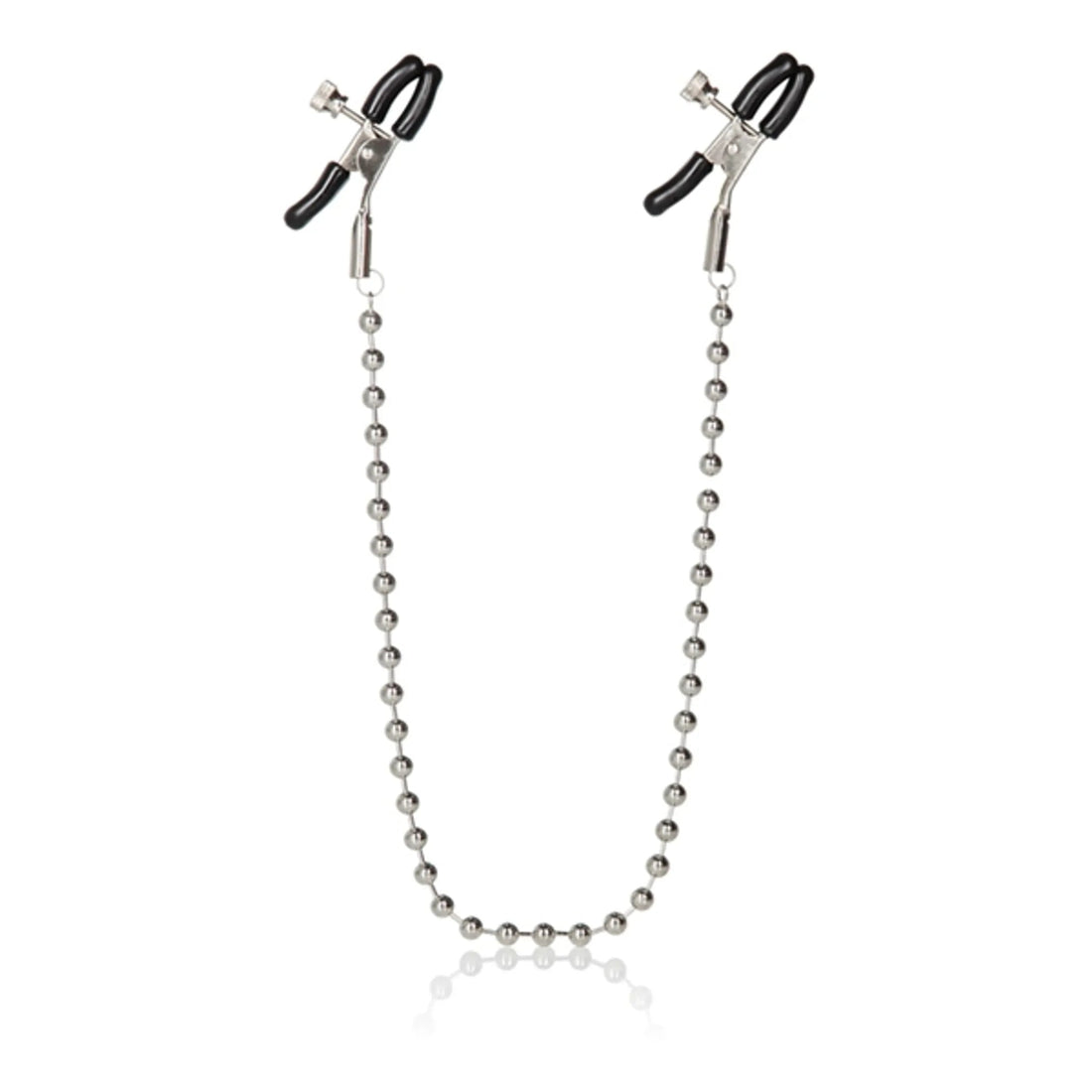 Silver Beaded Nipple Clamps California Exotic Novelties