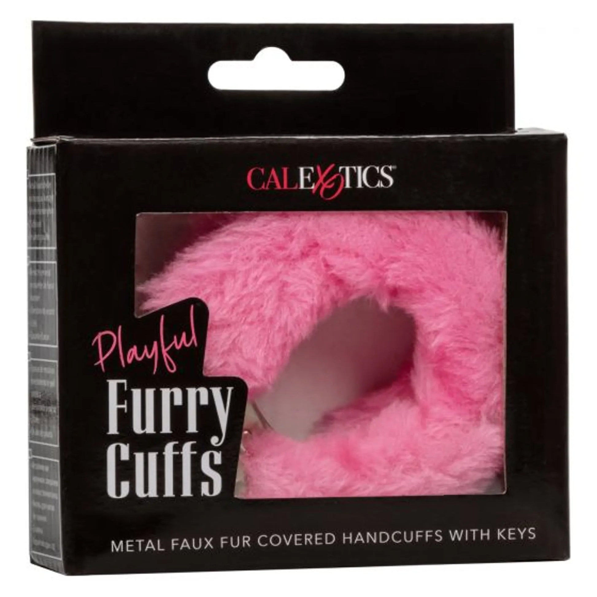 Playful Pink Furry Cuffs California Exotic Novelties