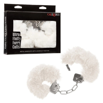 Ultra Fluffy Furry Cuffs White California Exotic Novelties