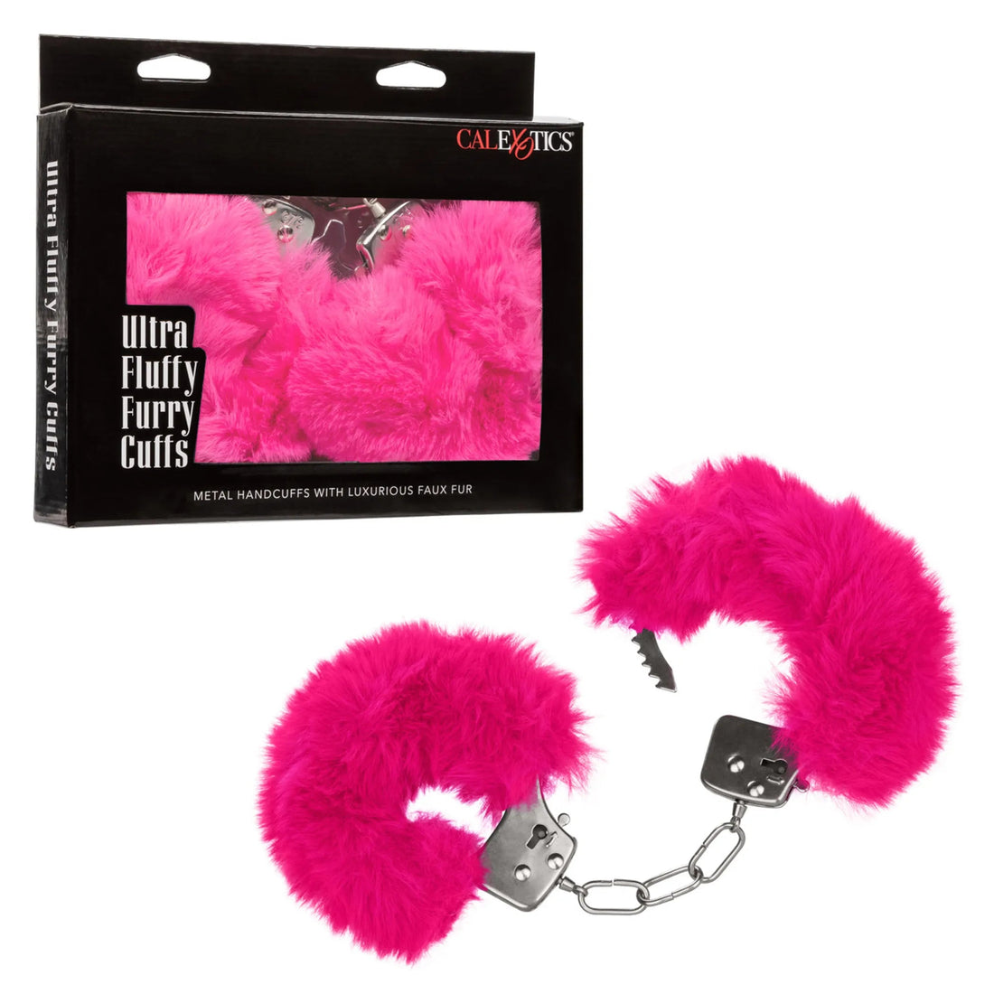 Ultra Fluffy Furry Cuffs Pink California Exotic Novelties