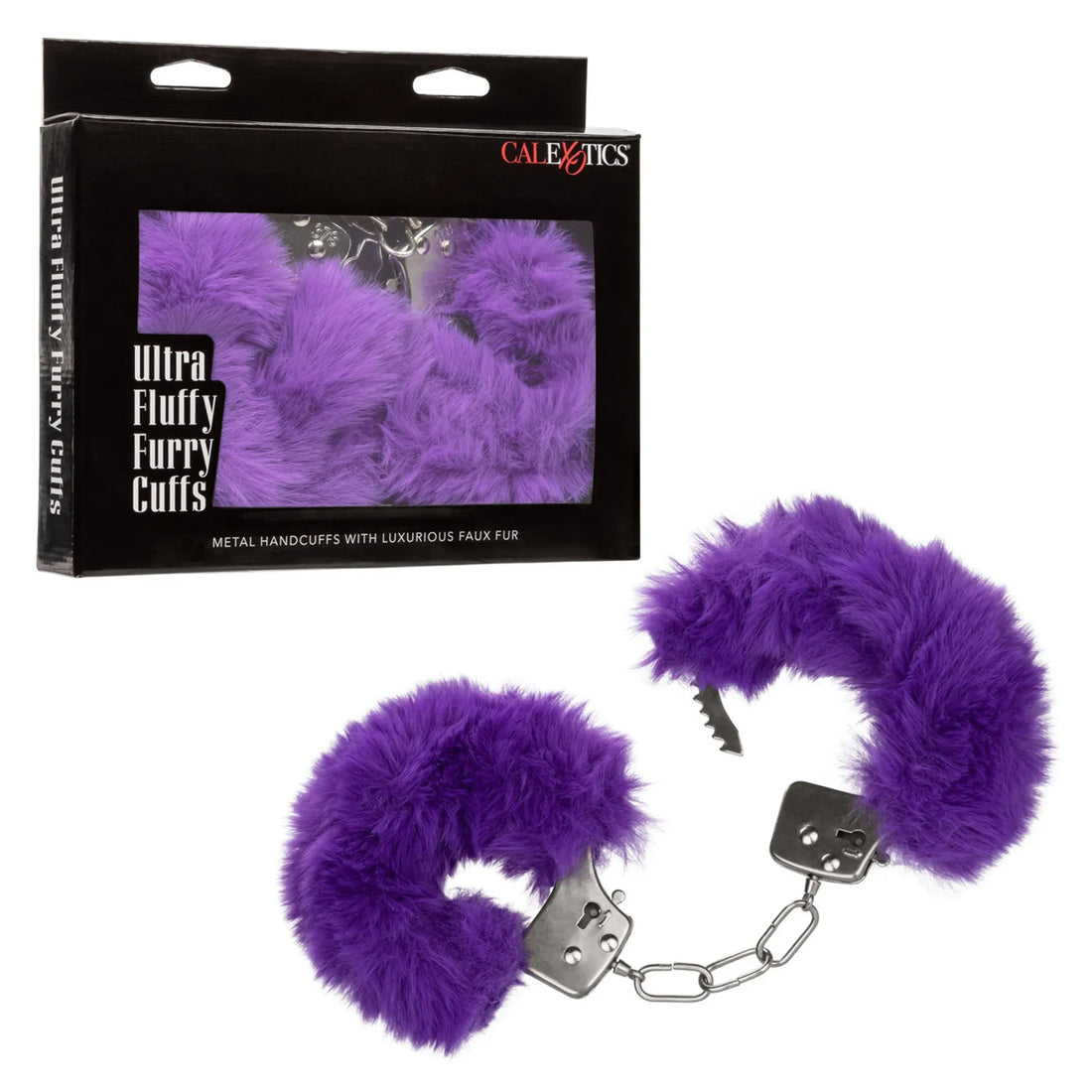 Ultra Fluffy Furry Cuffs Purple California Exotic Novelties