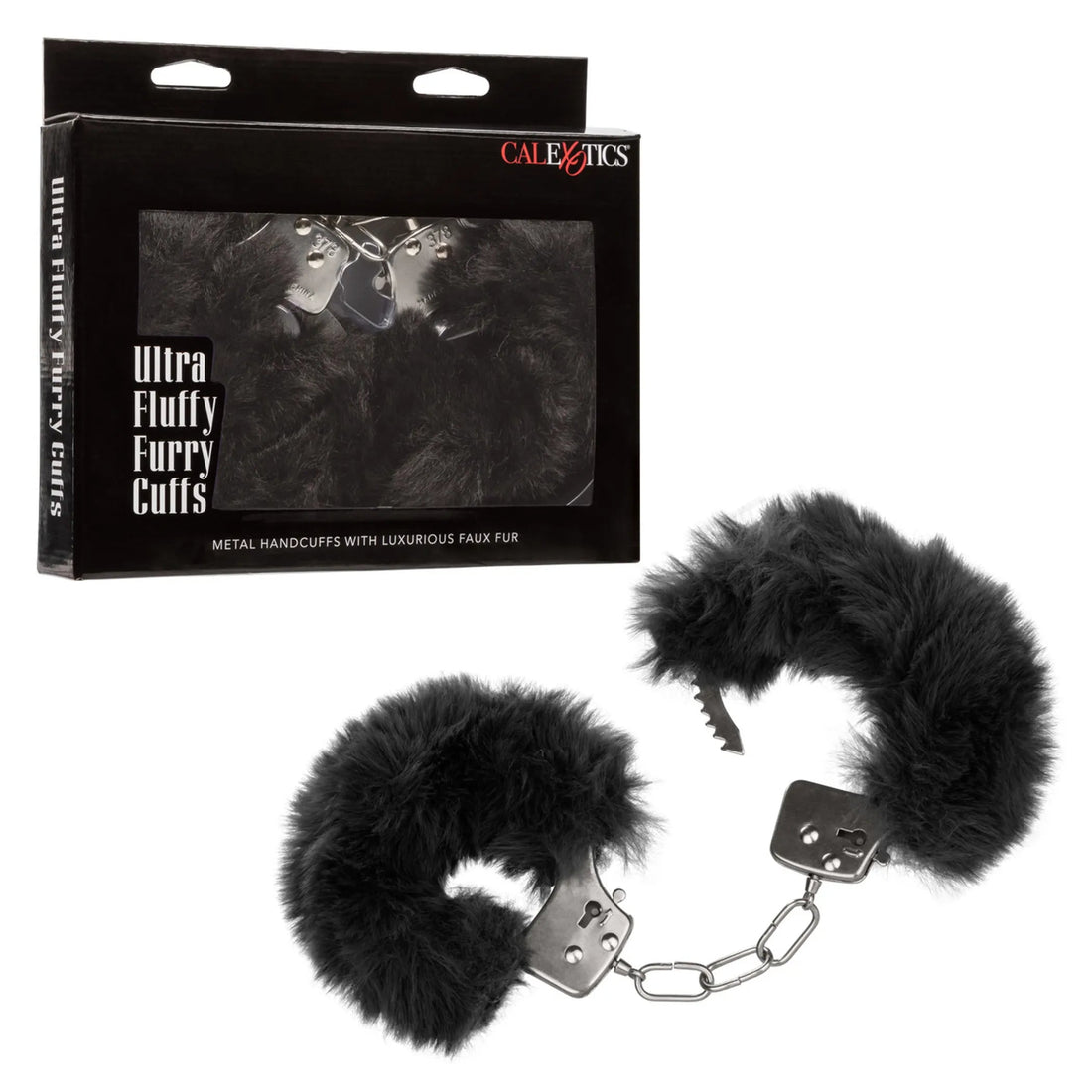 Ultra Fluffy Furry Cuffs Black California Exotic Novelties