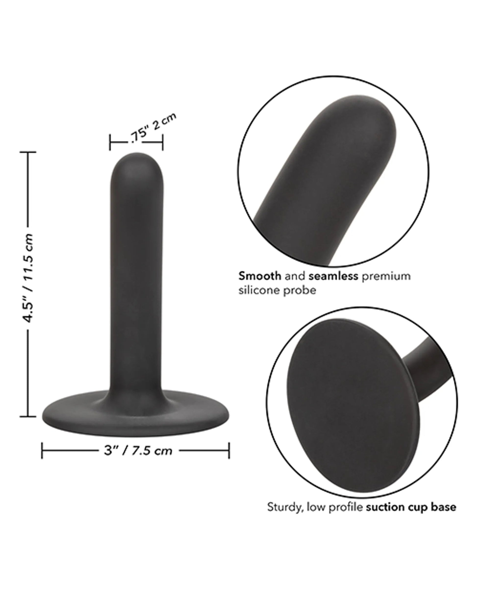 Boundless 4.5-Inch Slim Probe Black California Exotic Novelties