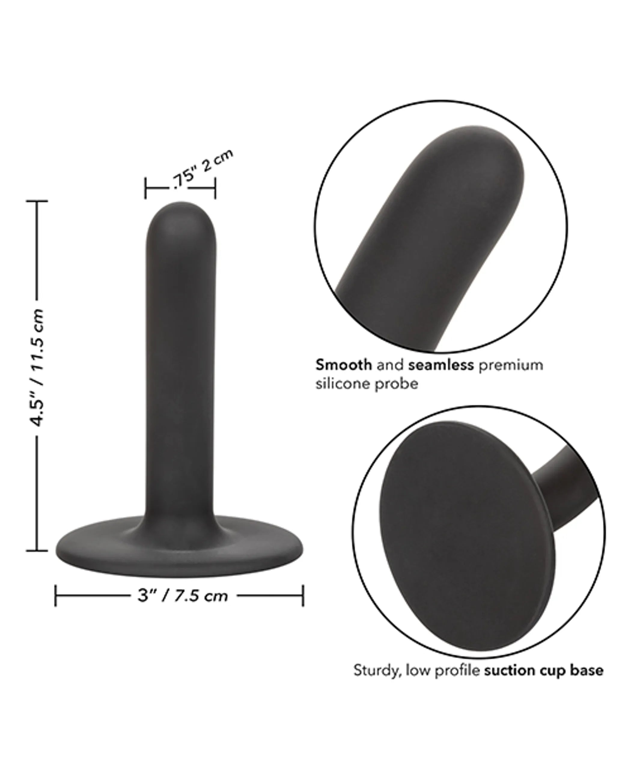 Boundless 4.5-Inch Slim Probe Black California Exotic Novelties