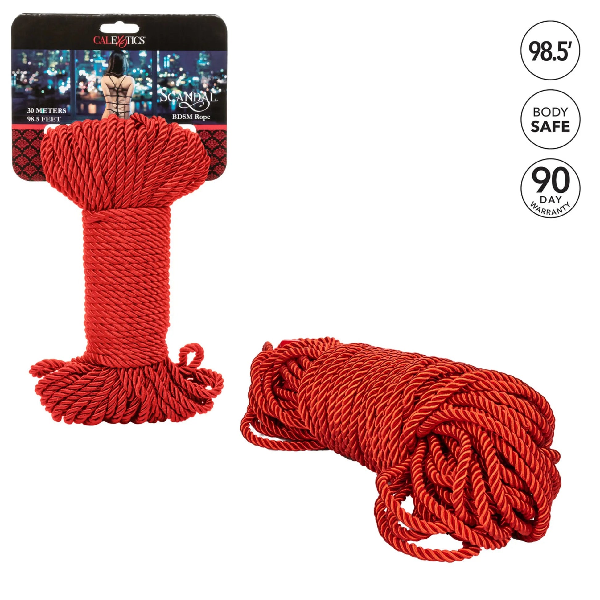 Scandal BDSM Rope 30m Red California Exotic Novelties