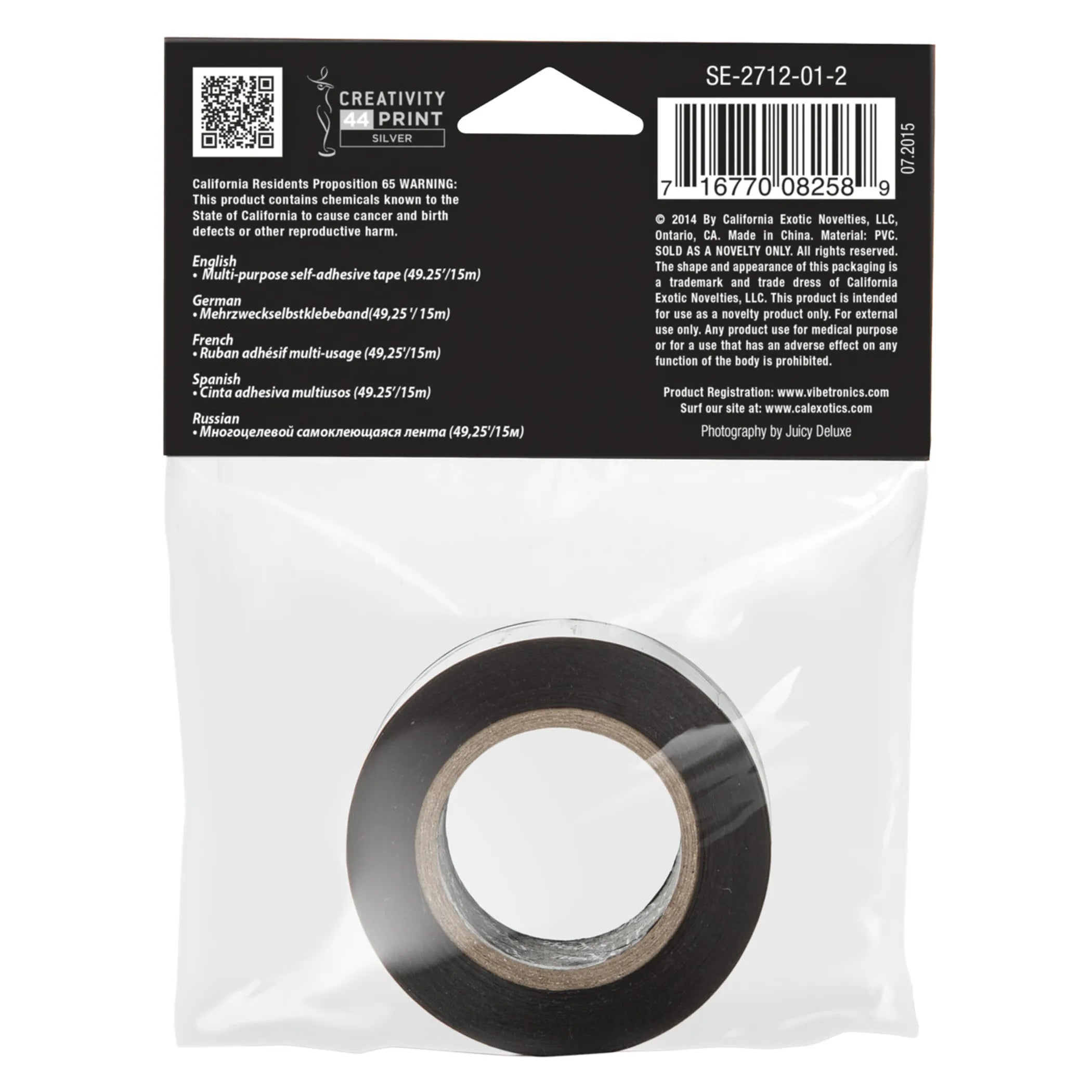 Scandal Lovers Tape Black California Exotic Novelties