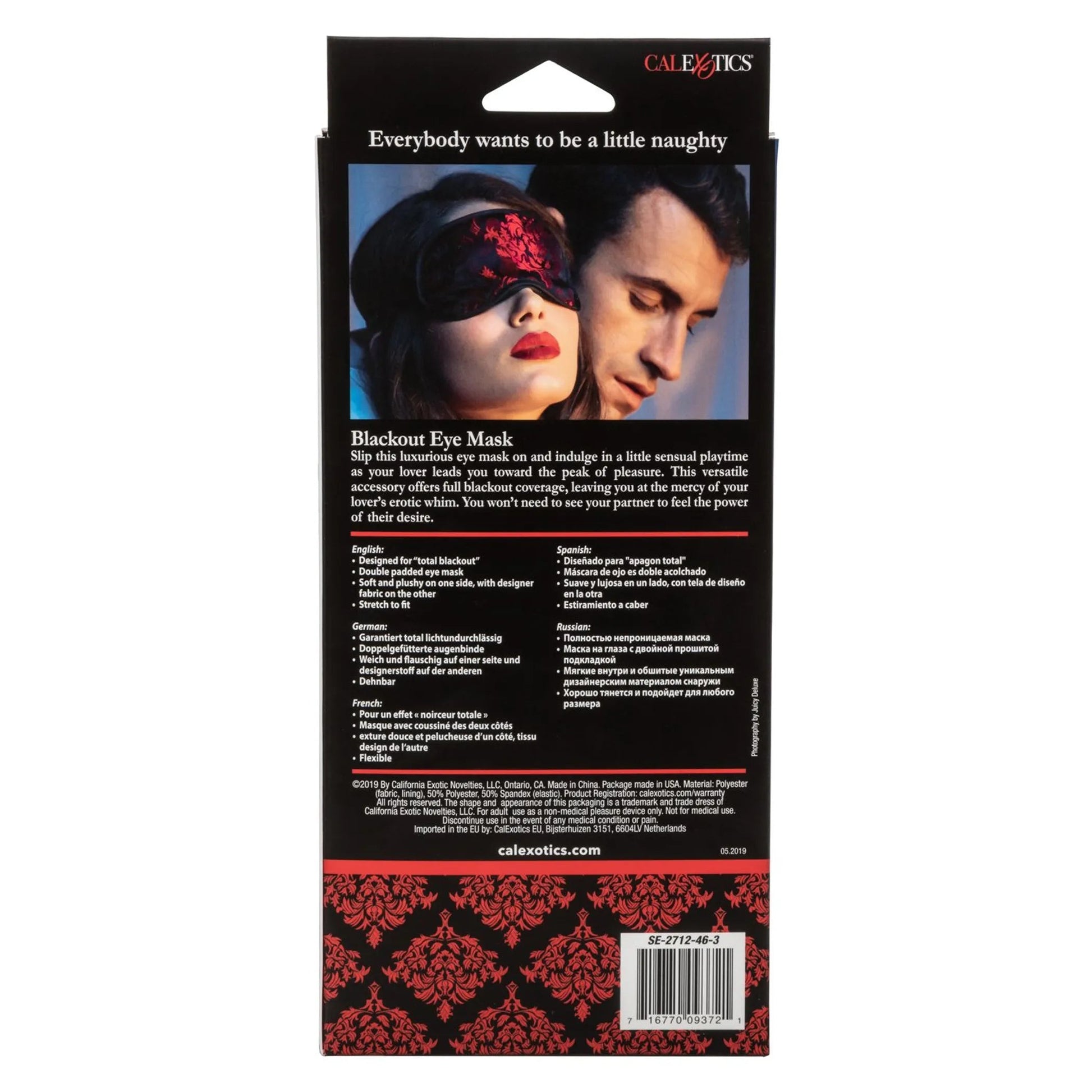 Scandal Blackout Eye Mask California Exotic Novelties