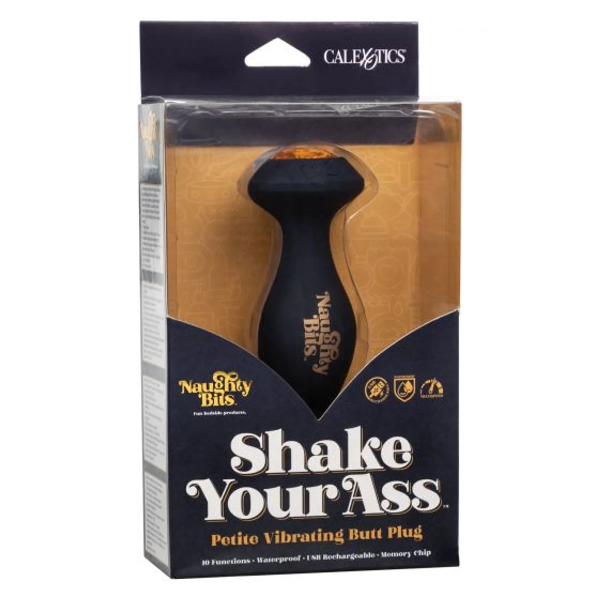 Naughty Bits Shake Your Ass Petite Vibrating Butt Plug California Exotic Novelties