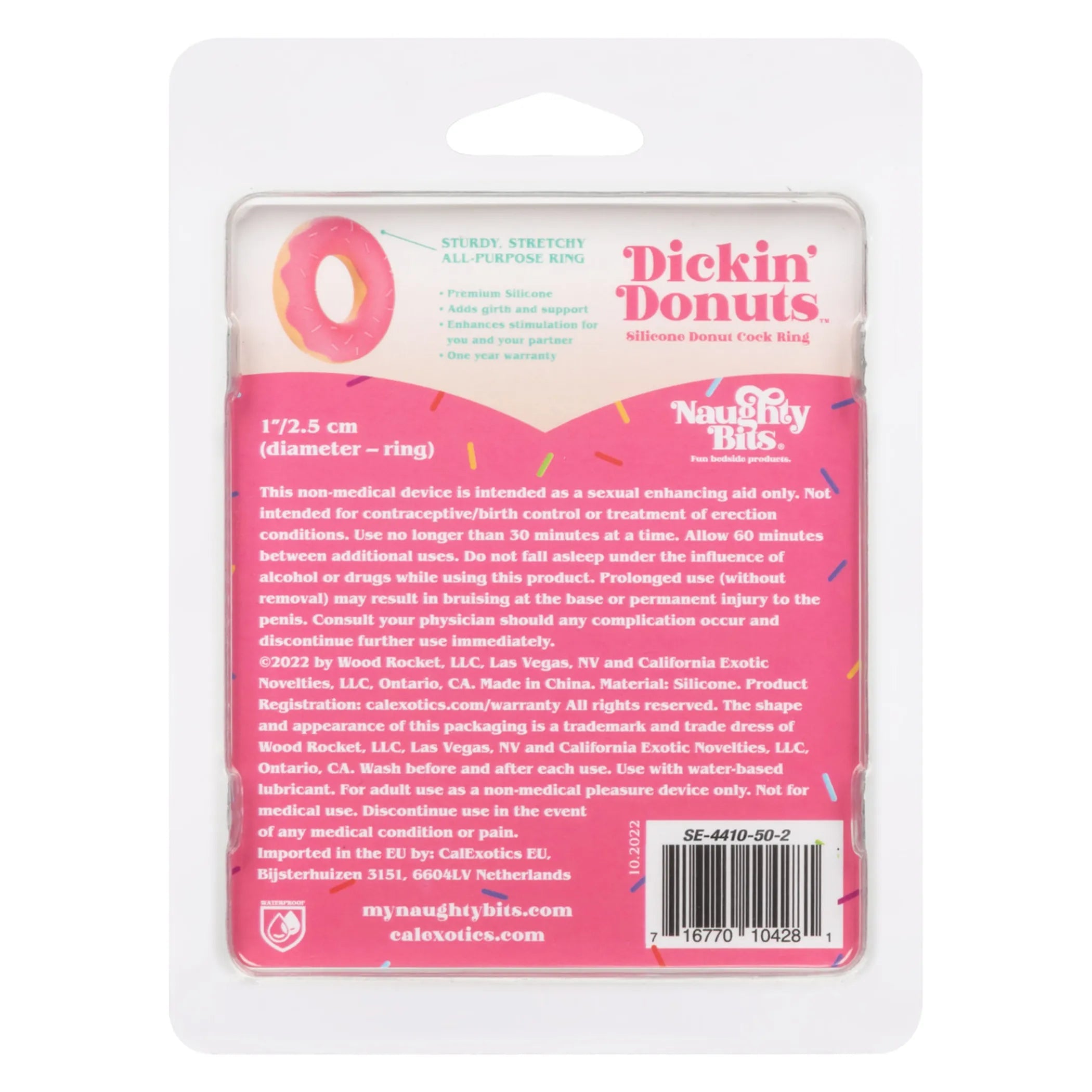 Dickin' Donuts Silicone Donut Cock Ring California Exotic Novelties