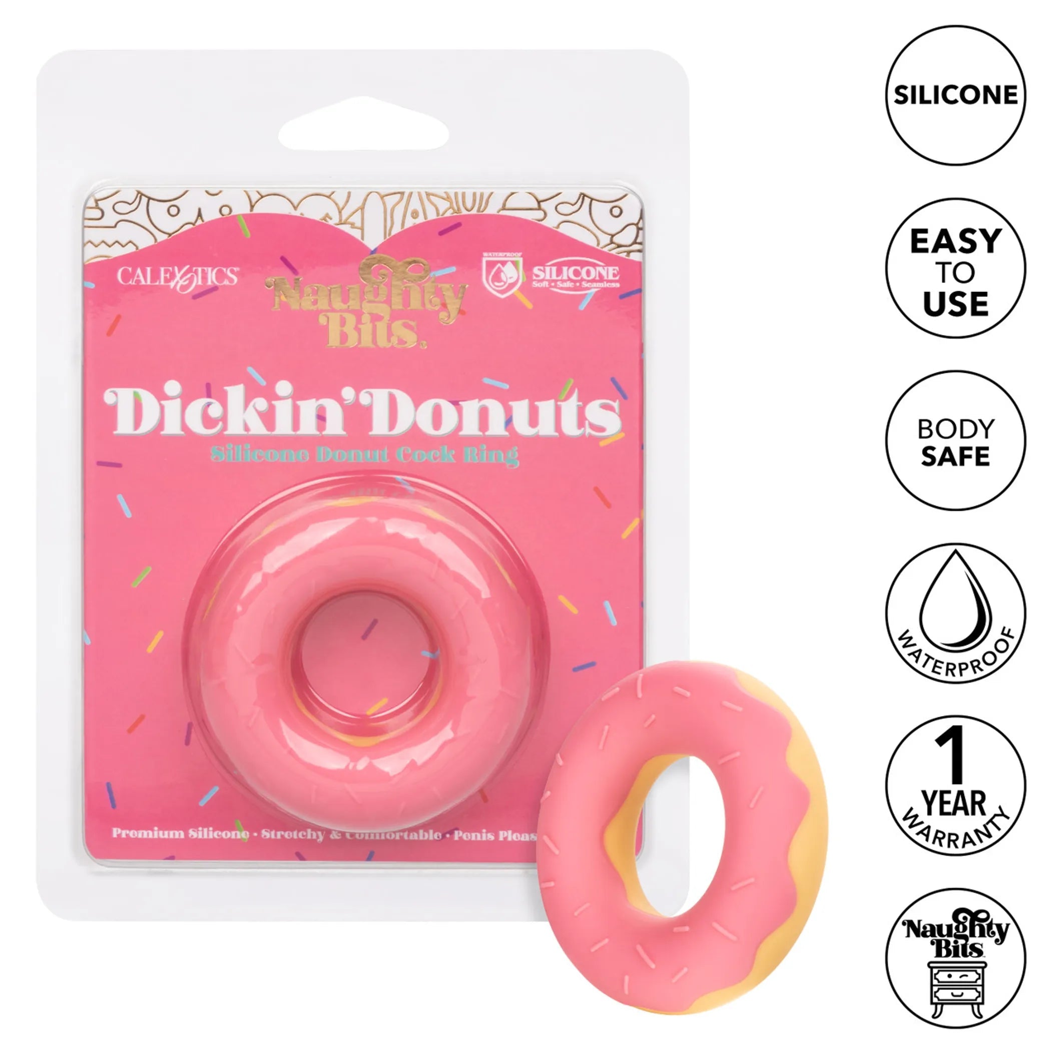 Dickin' Donuts Silicone Donut Cock Ring California Exotic Novelties