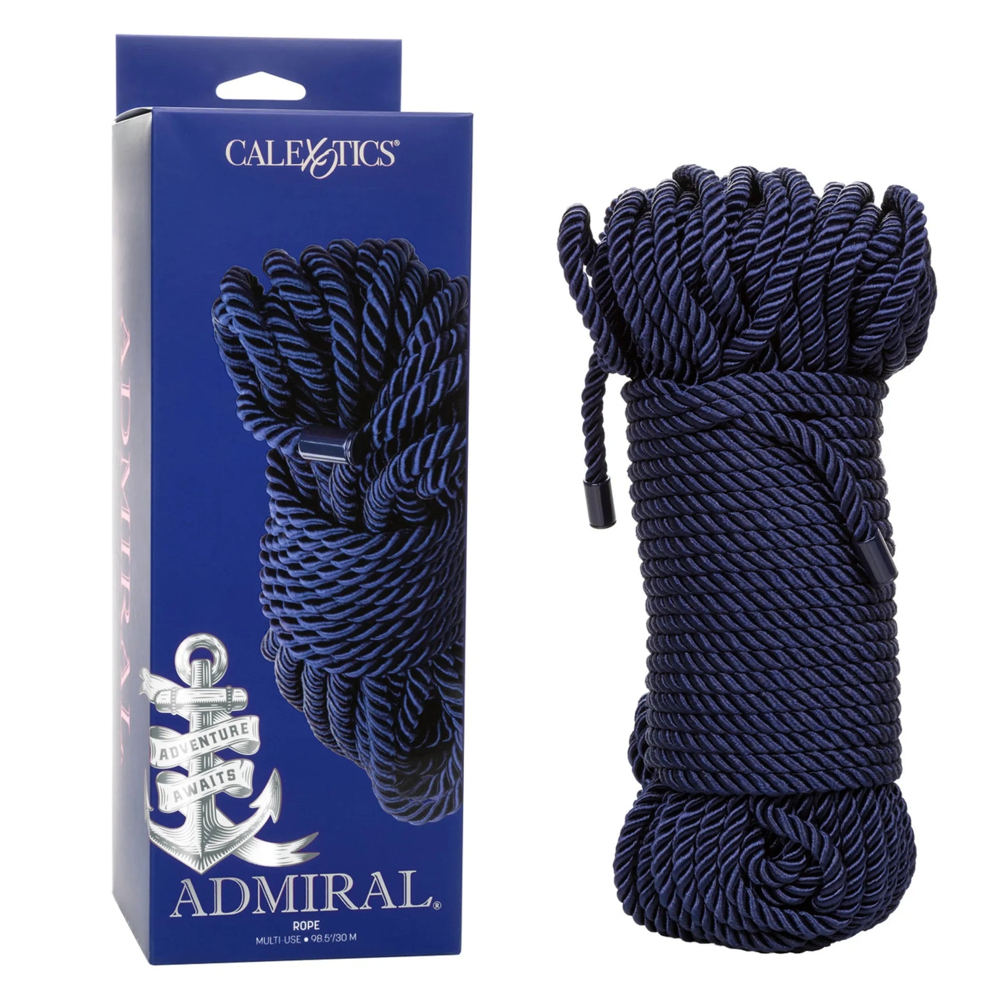 Admiral Rope 98.5 Feet Navy Blue California Exotic Novelties