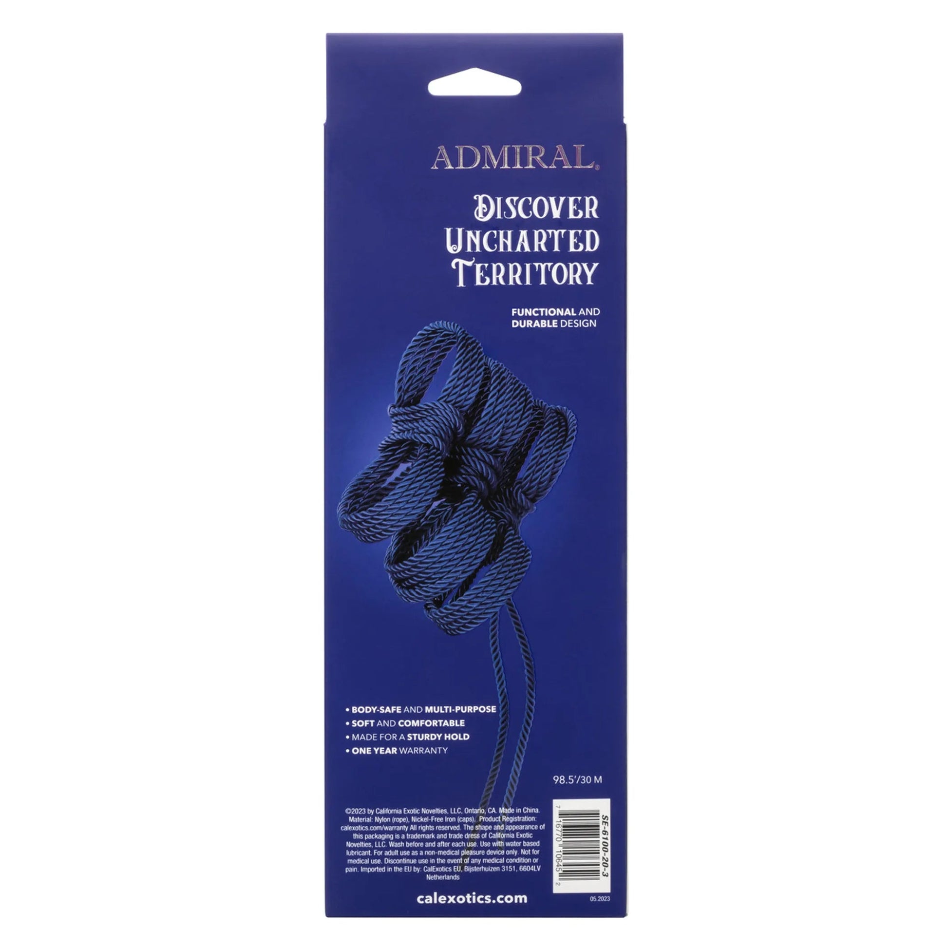 Admiral Rope 98.5 Feet Navy Blue California Exotic Novelties