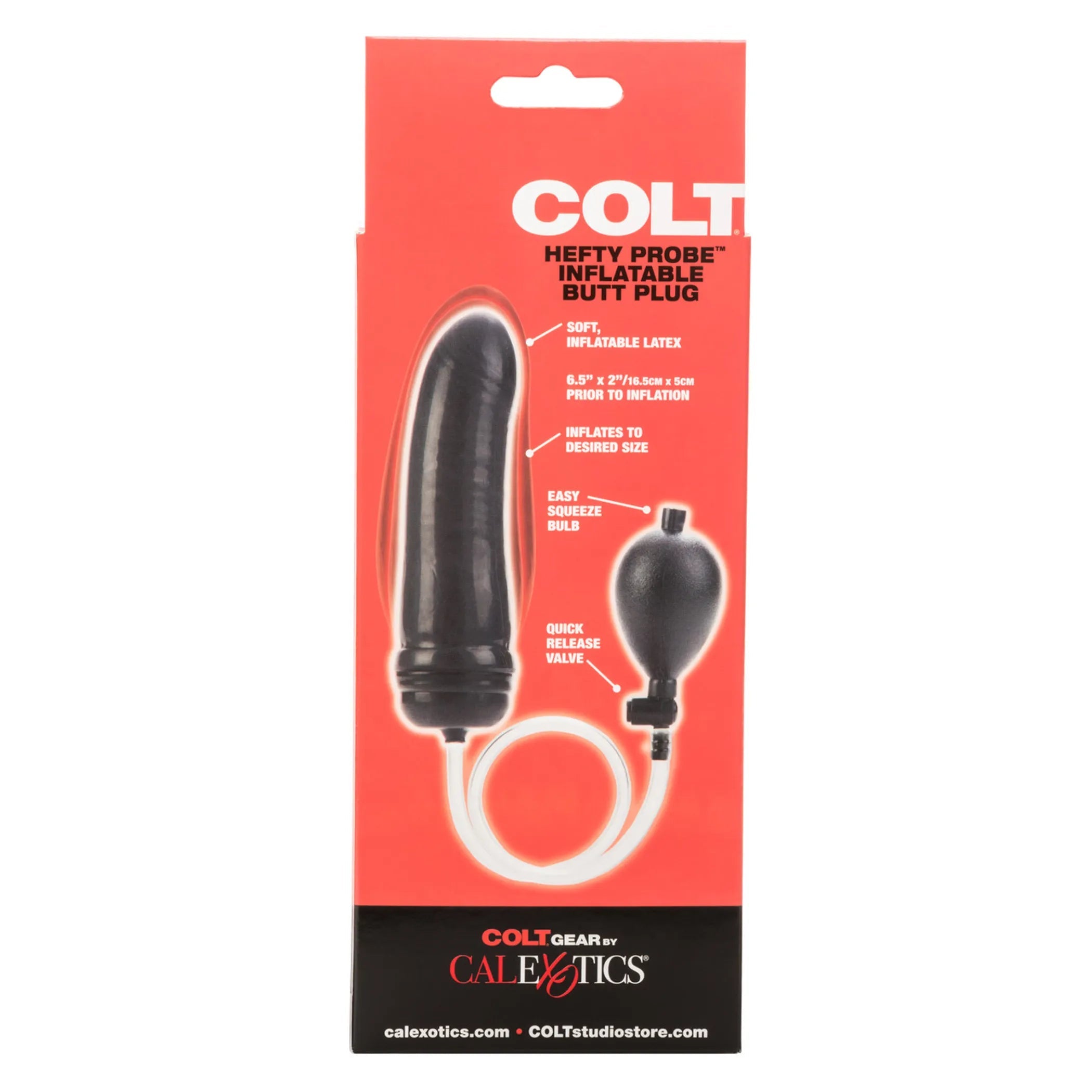 Colt Hefty Probe Black Inflatable Plug California Exotic Novelties