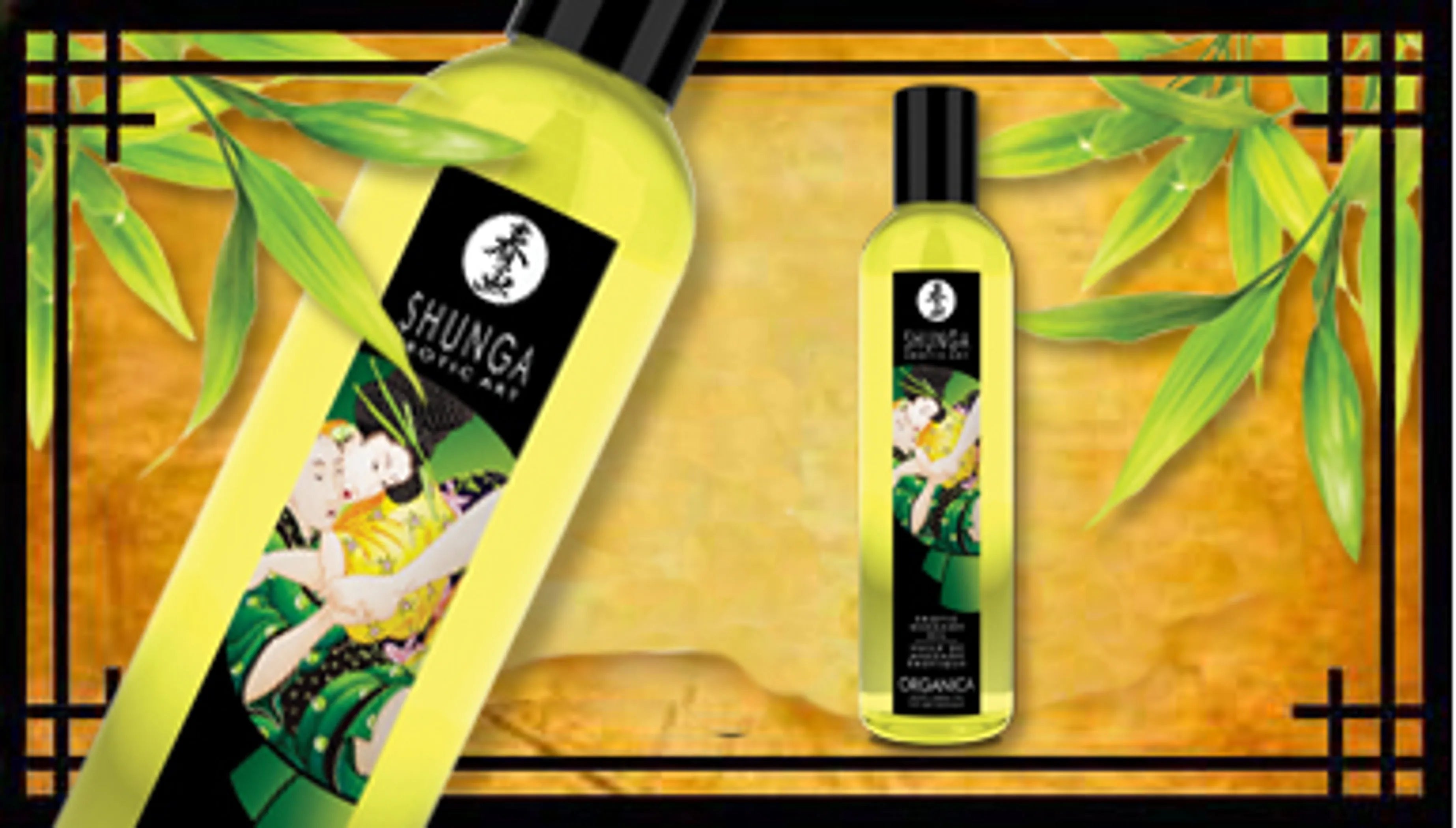 Organica Kissable Massage Oil Exotic Green Tea Shunga
