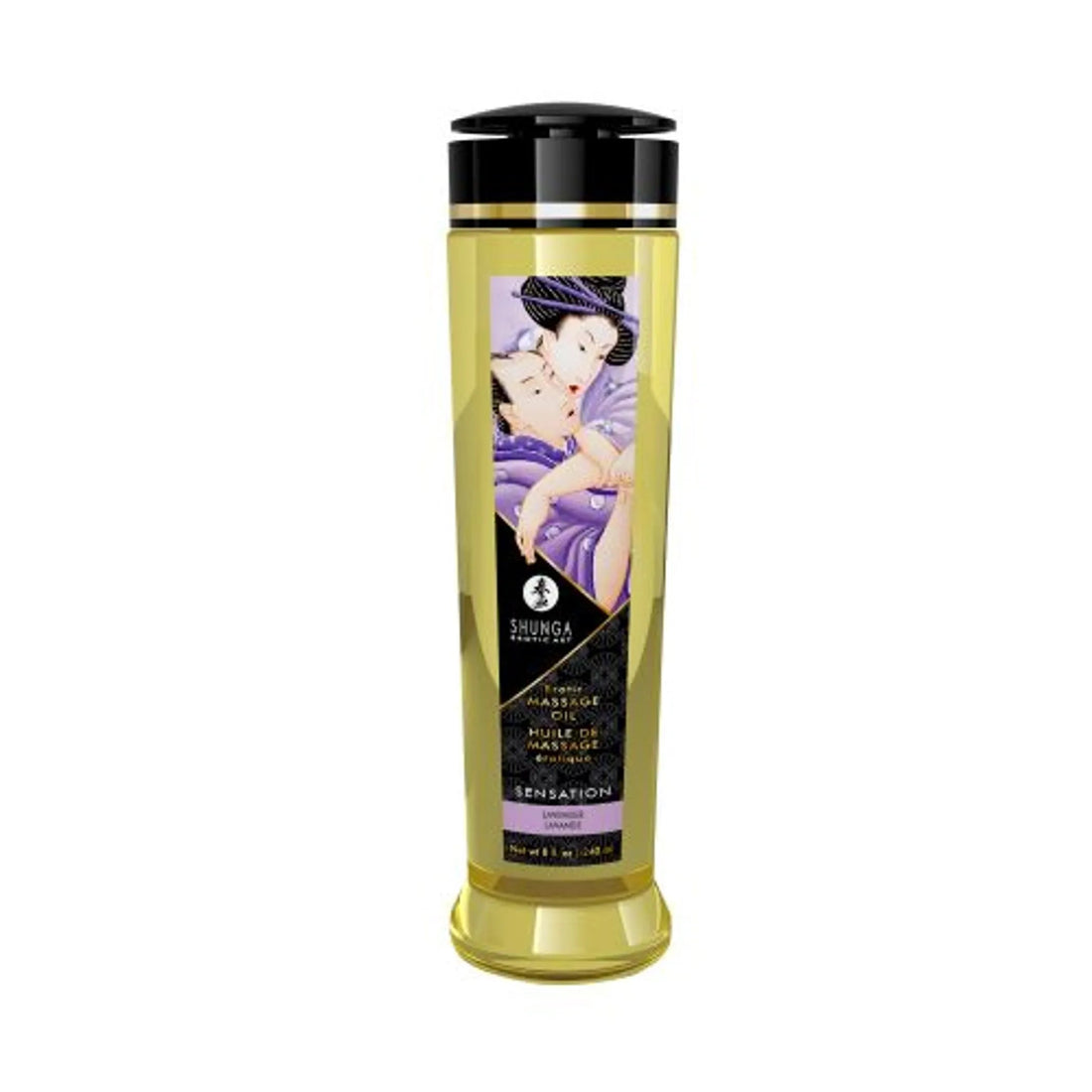 MASSAGE OIL SENSATION/LAVENDER 8OZ Shunga