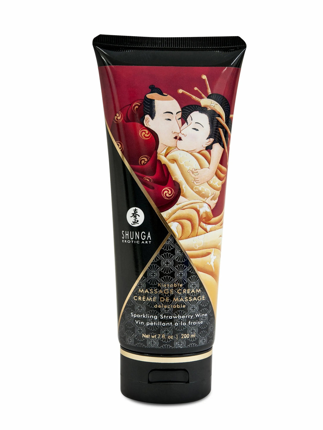 Massage Cream Sparkling Strawberry Wine 7 oz Shunga