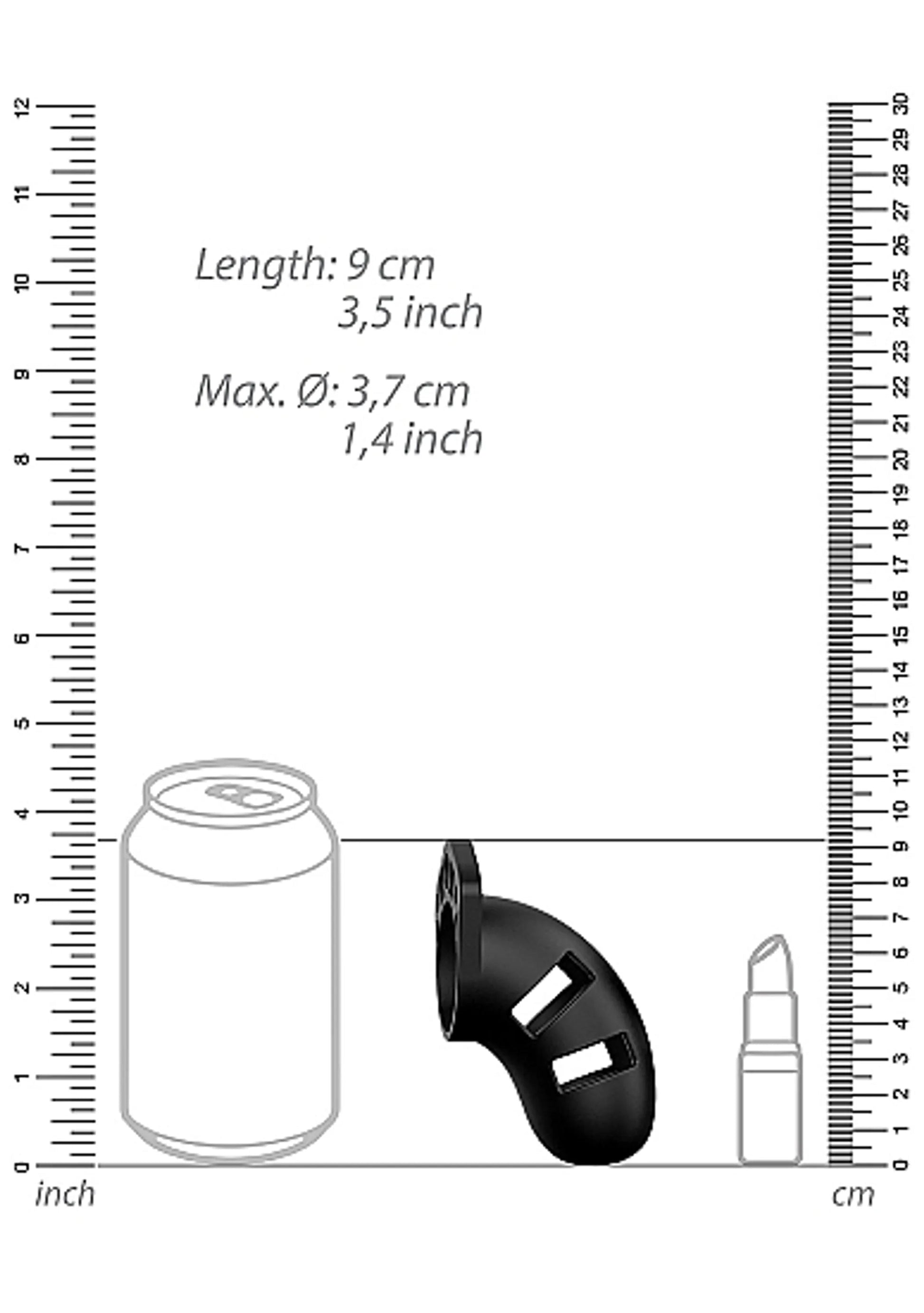 Mancage Model 20 Chastity Silicone Cage 3.5 Inches Shots America