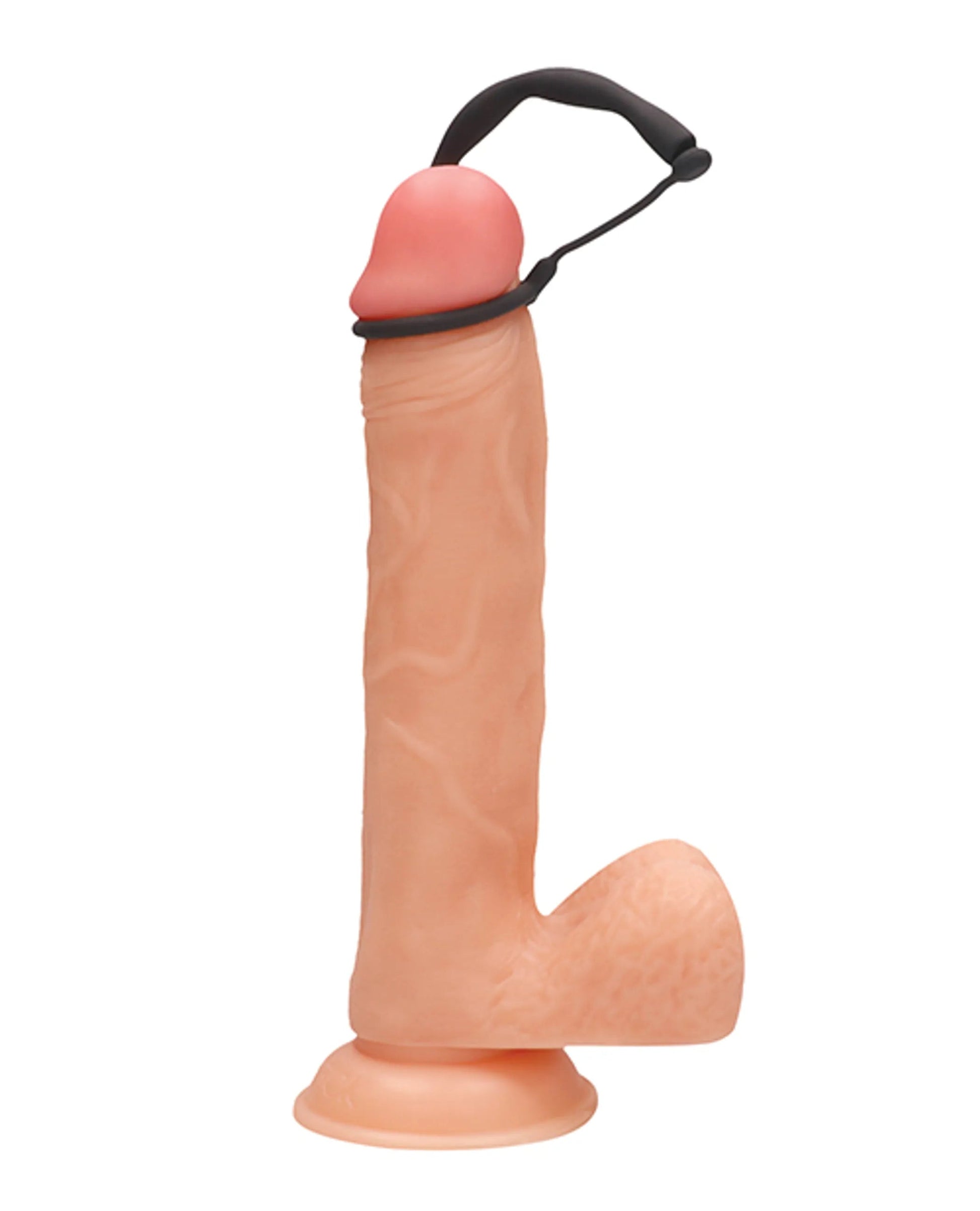Silicone Plug and Cock Ring Set in Black Shots America