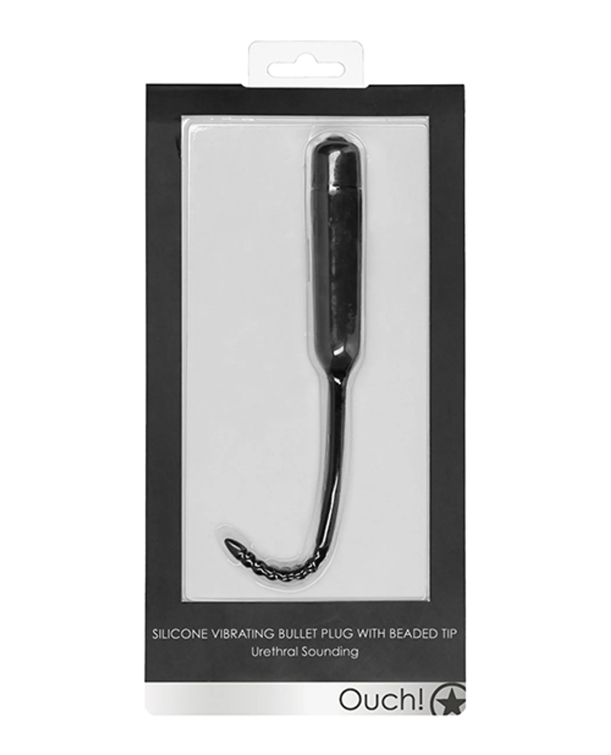 Silicone Vibrating Bullet Plug with Beaded Tip SHOTS AMERICA