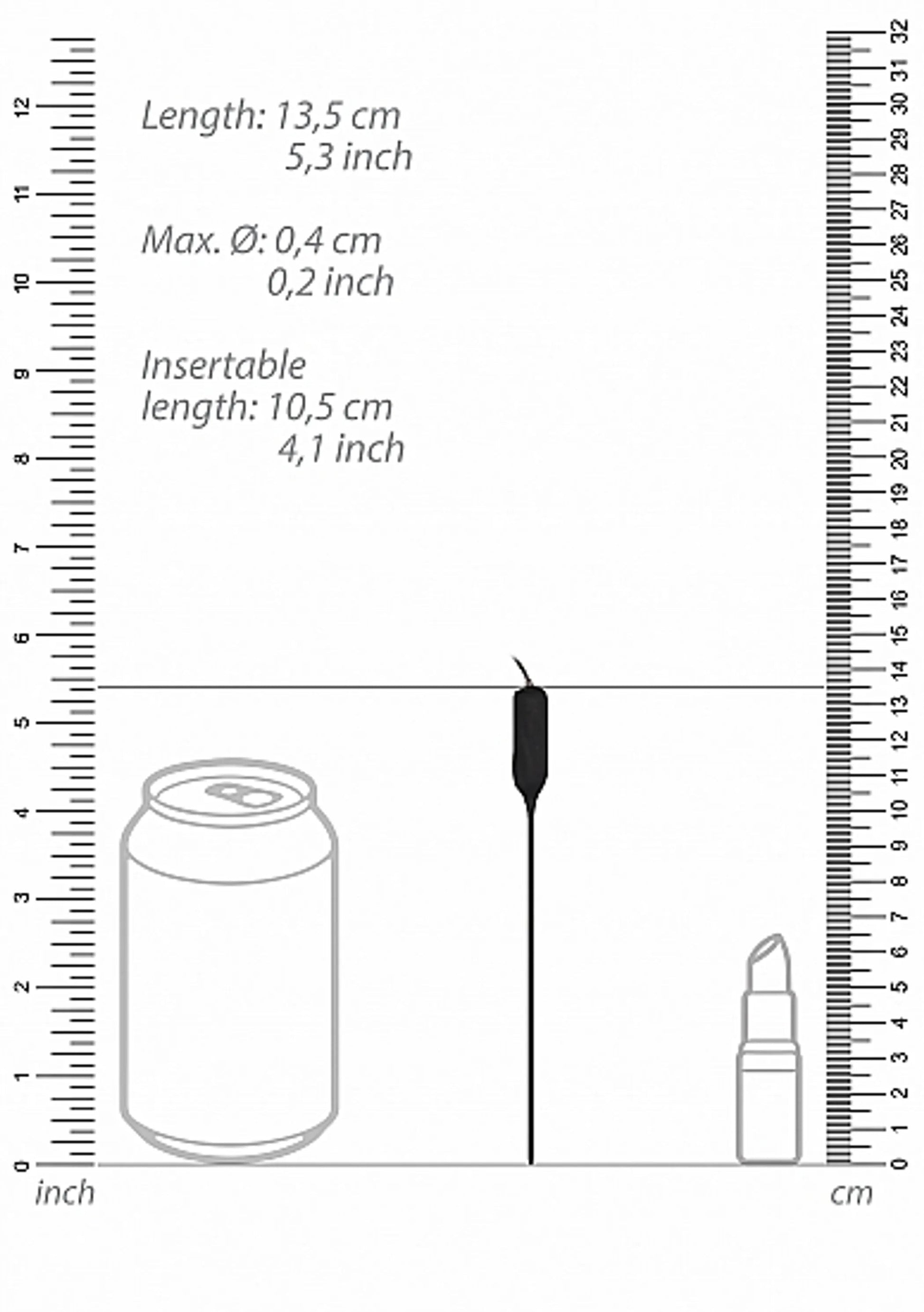 Silicone Rechargeable Vibrating Urethral Plug Black SHOTS AMERICA