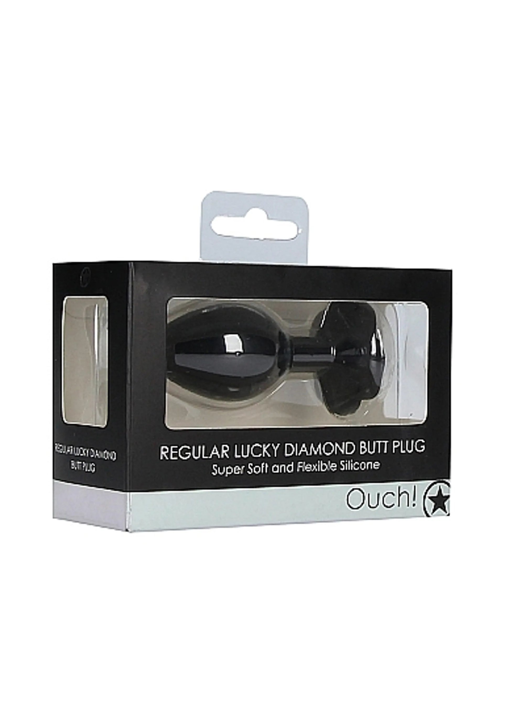Regular Lucky Diamond Butt Plug Black SHOTS AMERICA