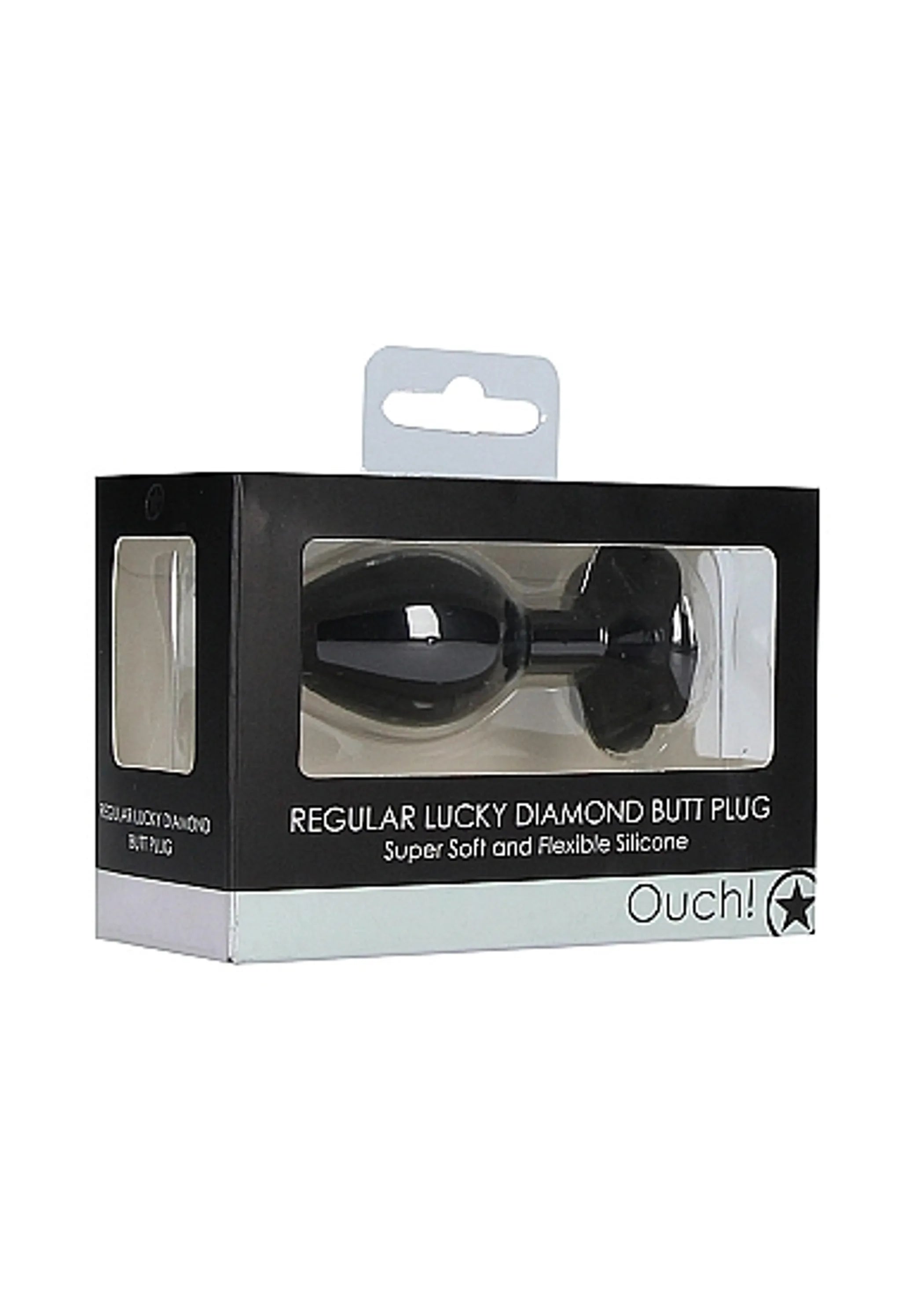 Regular Lucky Diamond Butt Plug Black SHOTS AMERICA