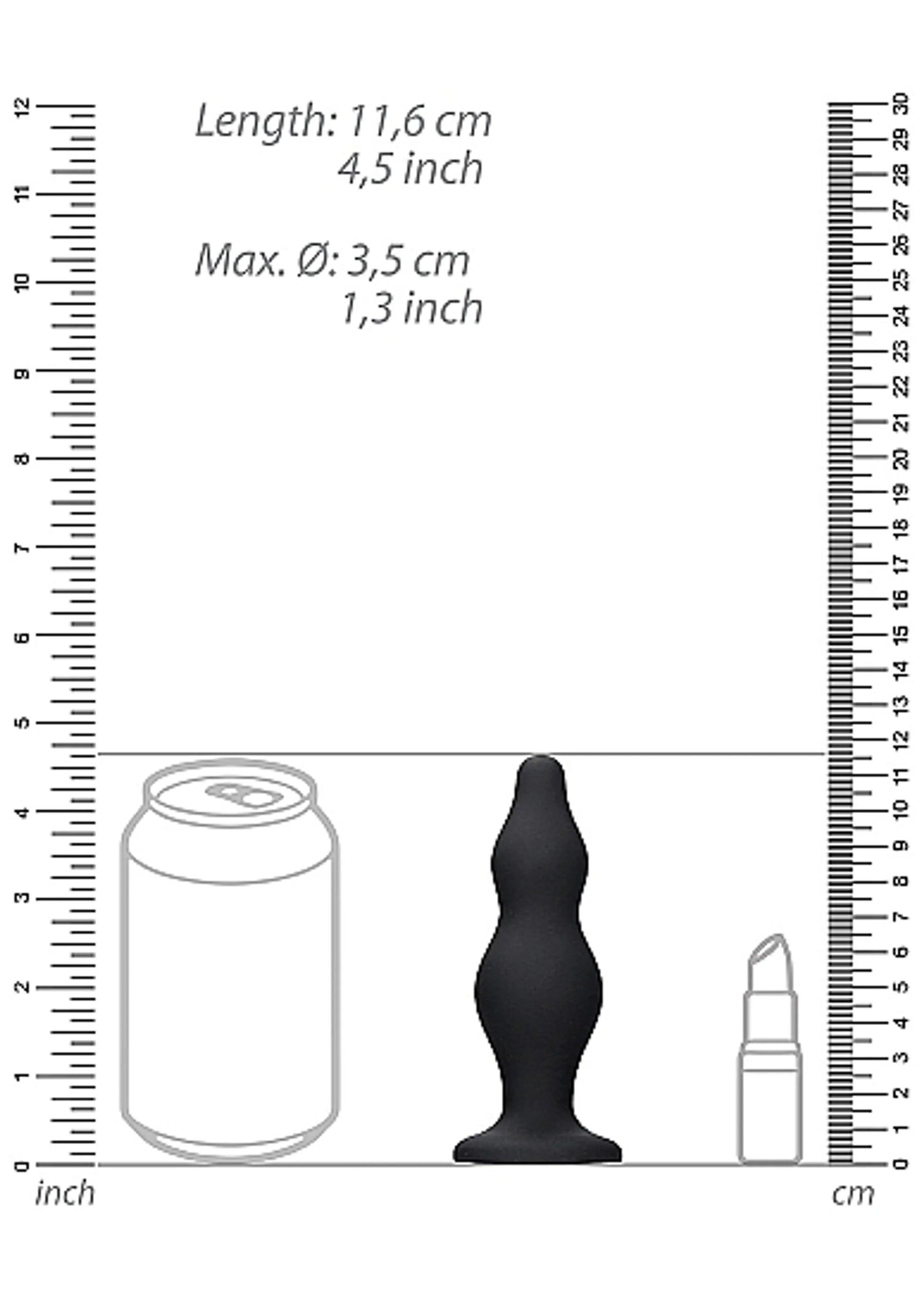 Bubble Butt Plug Black SHOTS AMERICA