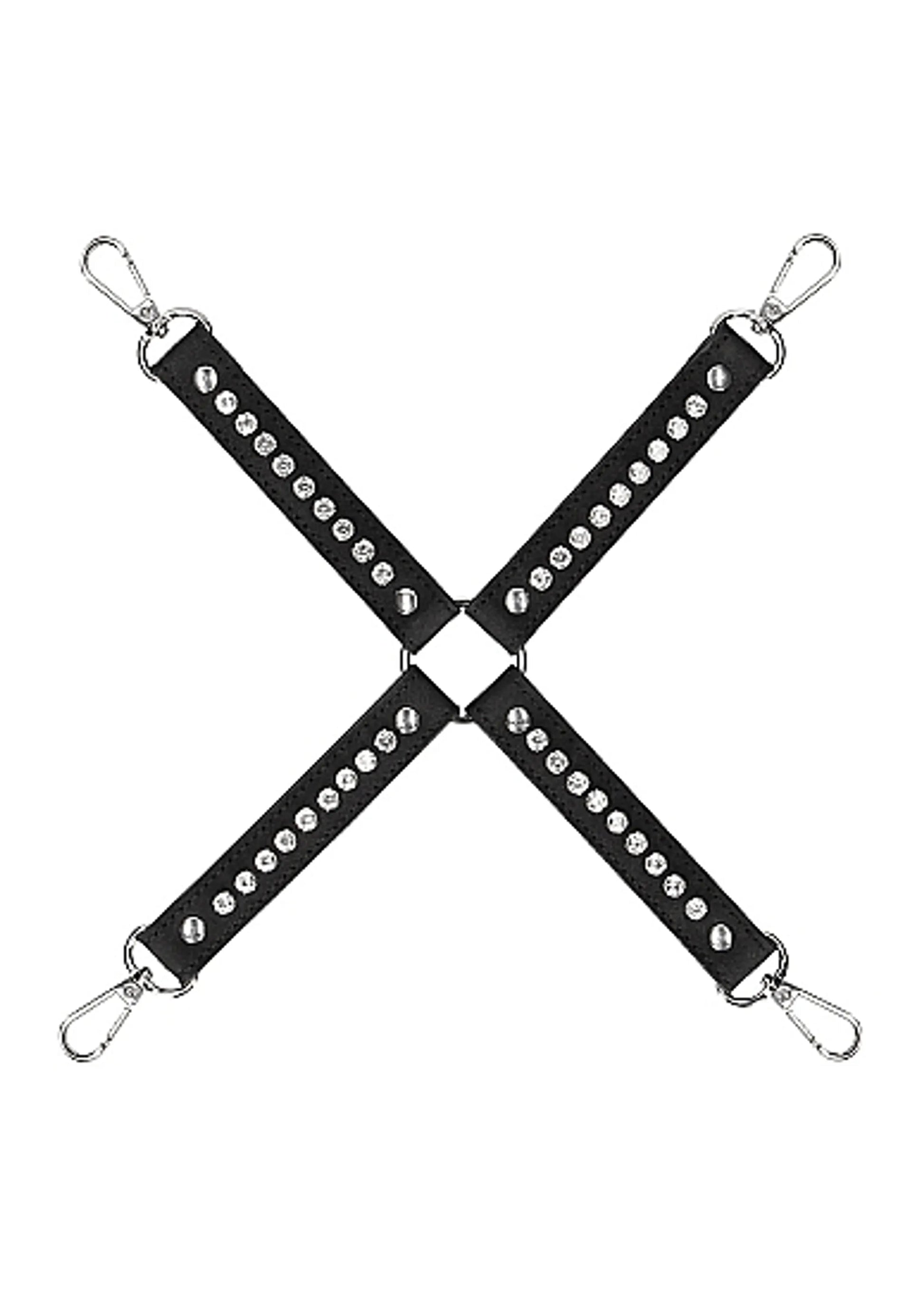 Diamond Studded Hogtie Connector Black SHOTS AMERICA