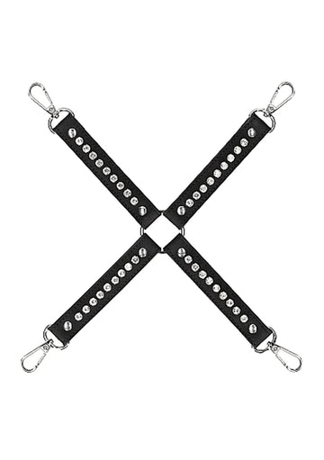 Diamond Studded Hogtie Connector Black SHOTS AMERICA