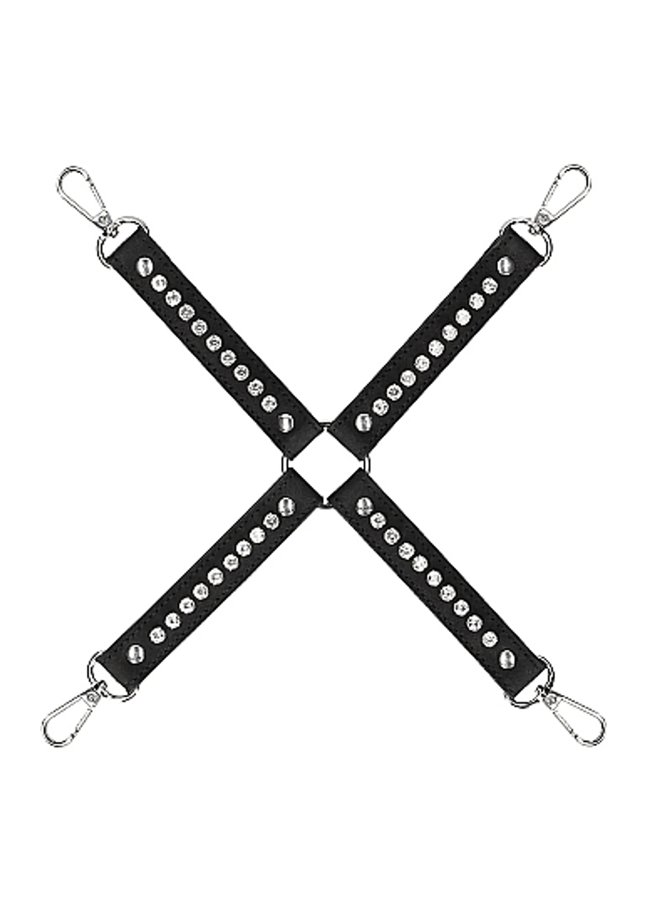 Diamond Studded Hogtie Connector Black SHOTS AMERICA