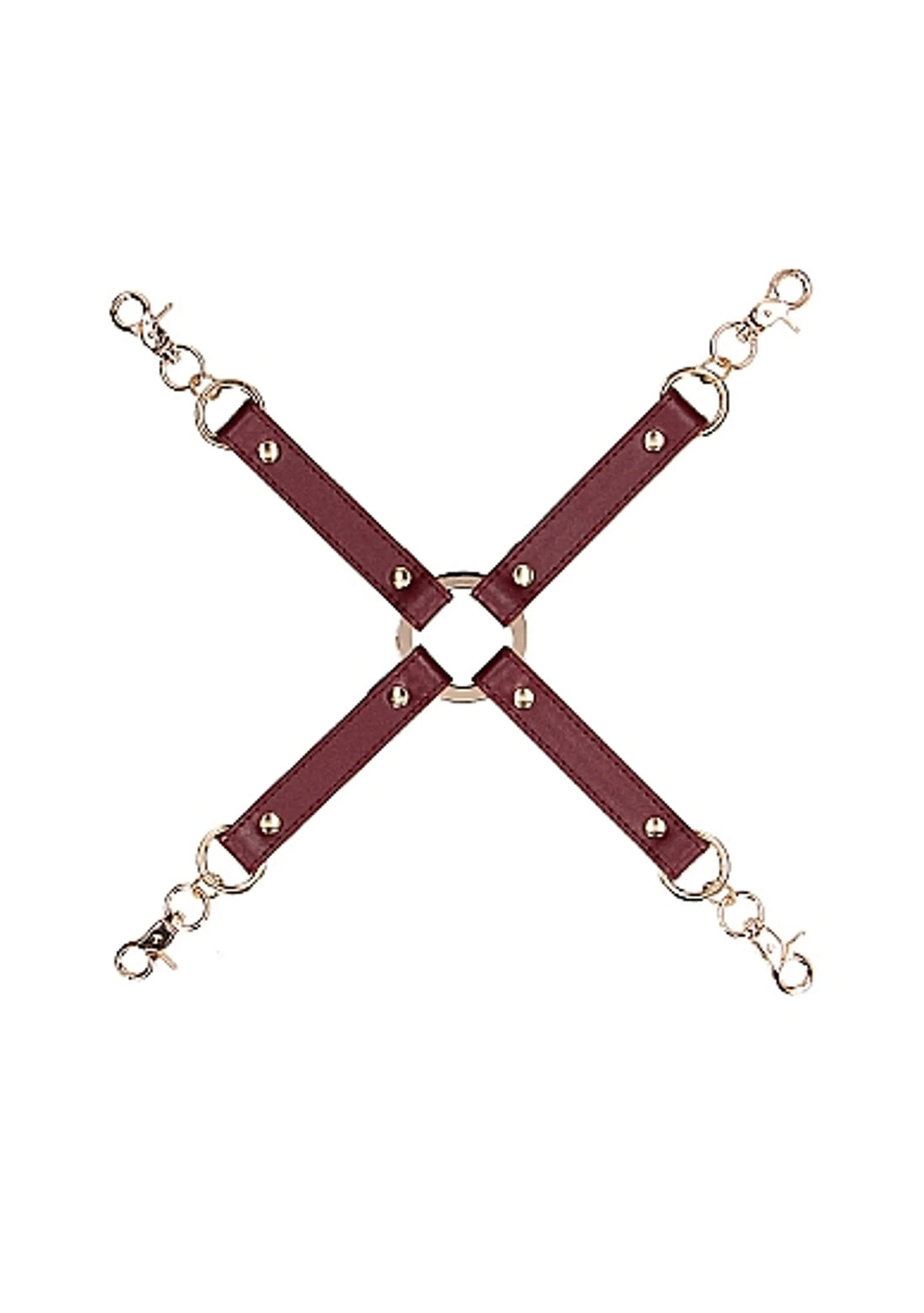 Ouch Halo Hogtie Connecto Burgundy SHOTS AMERICA