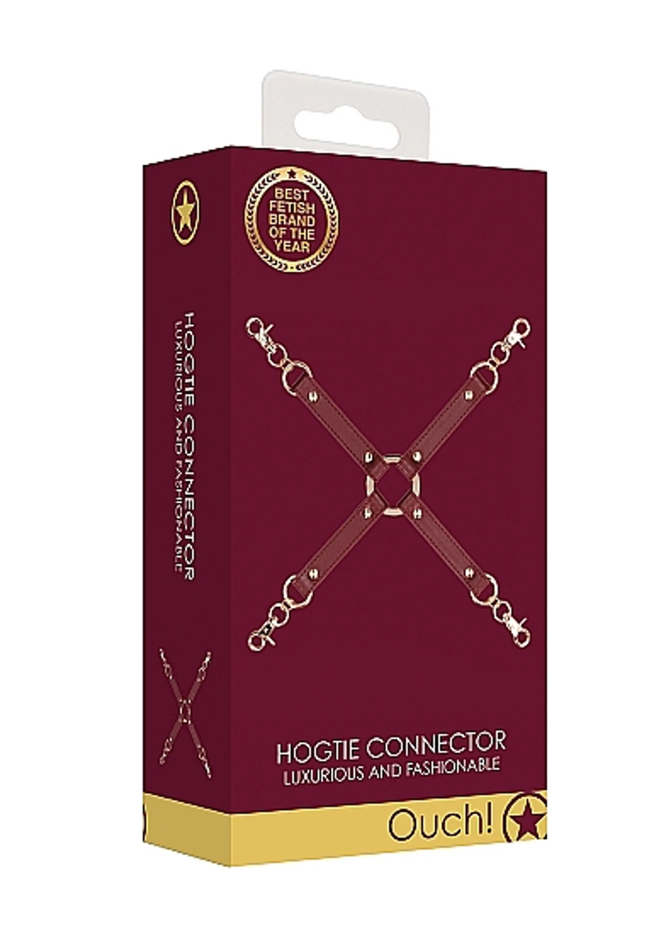 Ouch Halo Hogtie Connecto Burgundy Shots America