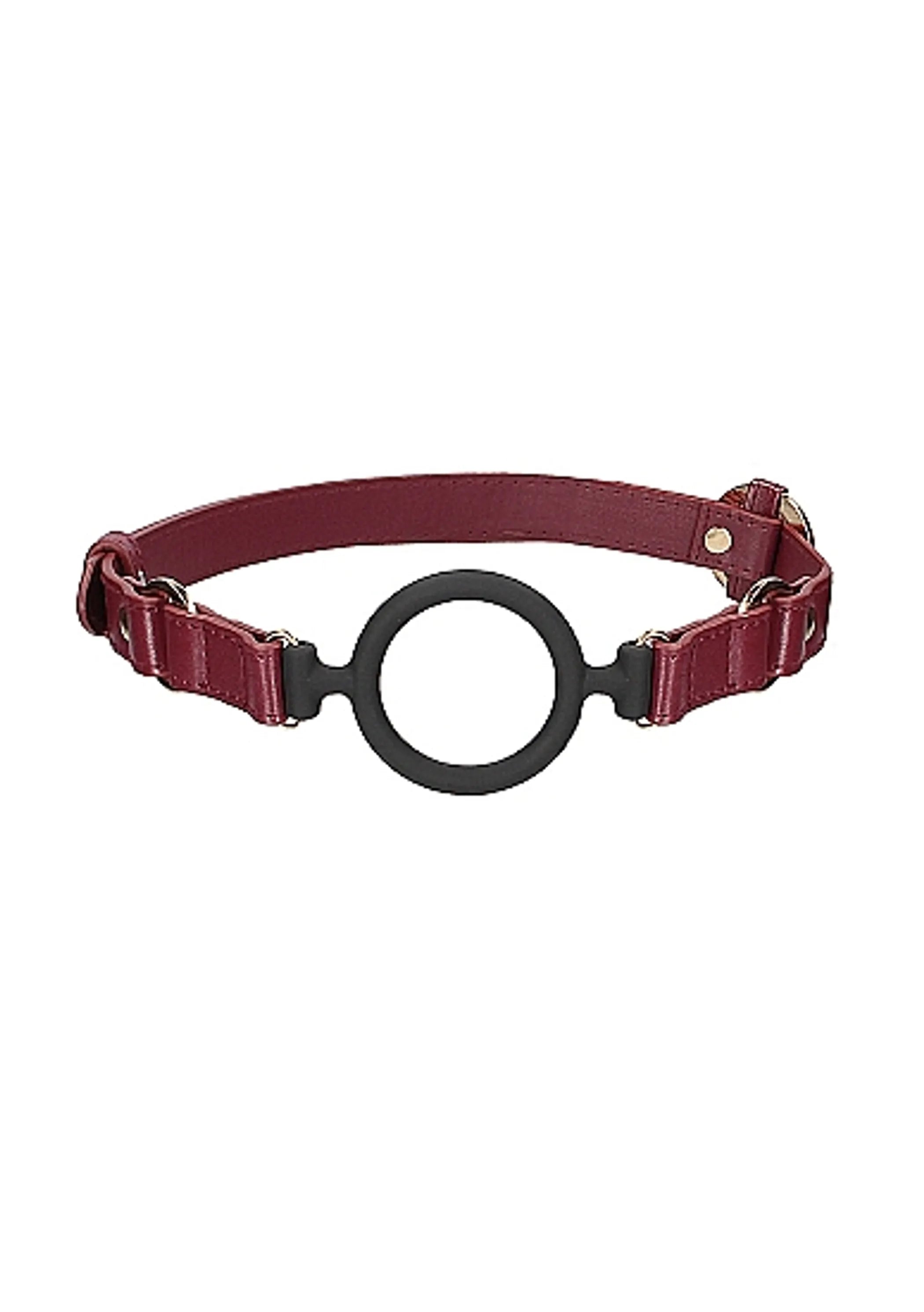 Ouch Halo Silicone Ring Gag Burgundy Shots America