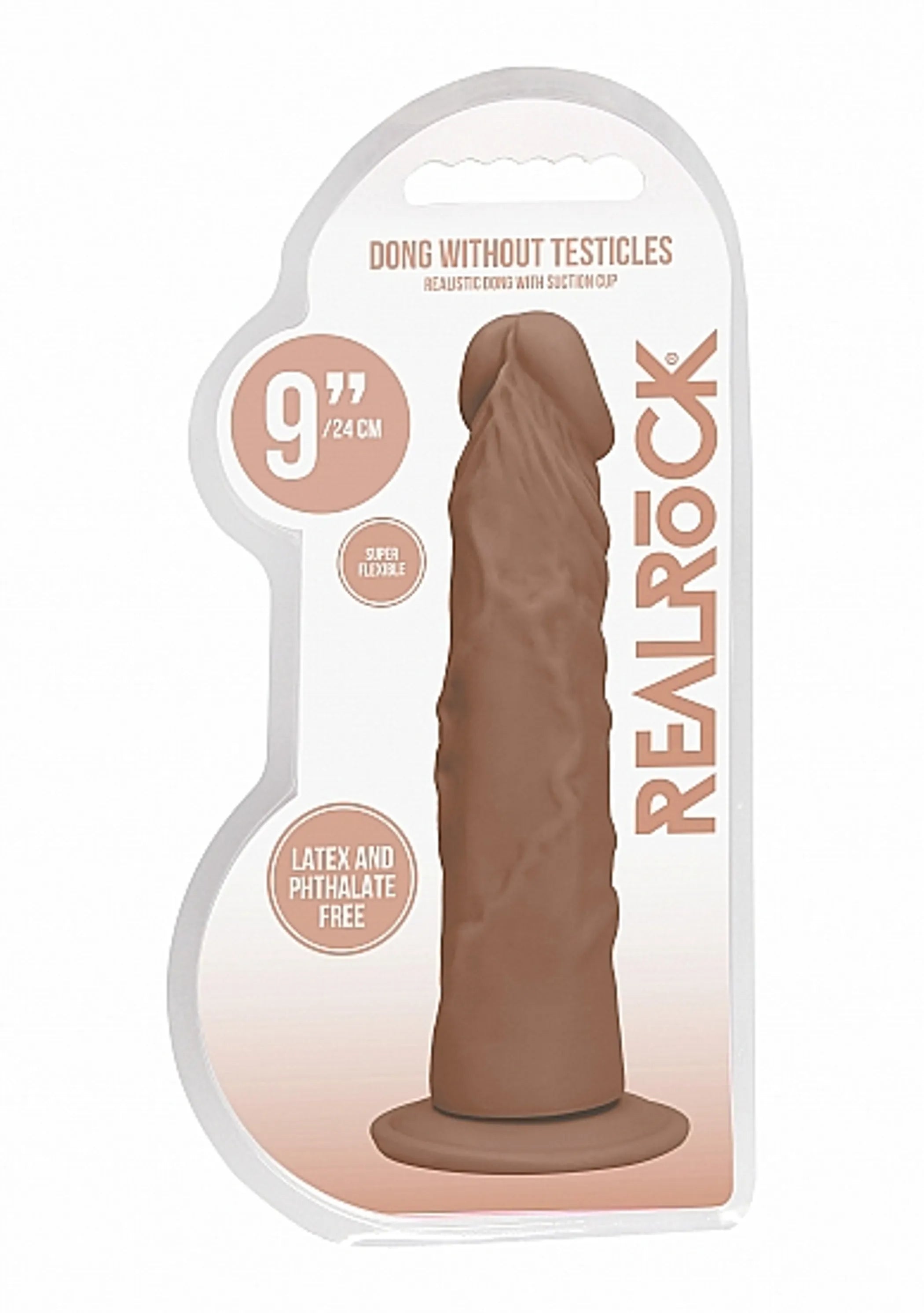Realrock 9" Dong Tan (No Testicles) SHOTS AMERICA